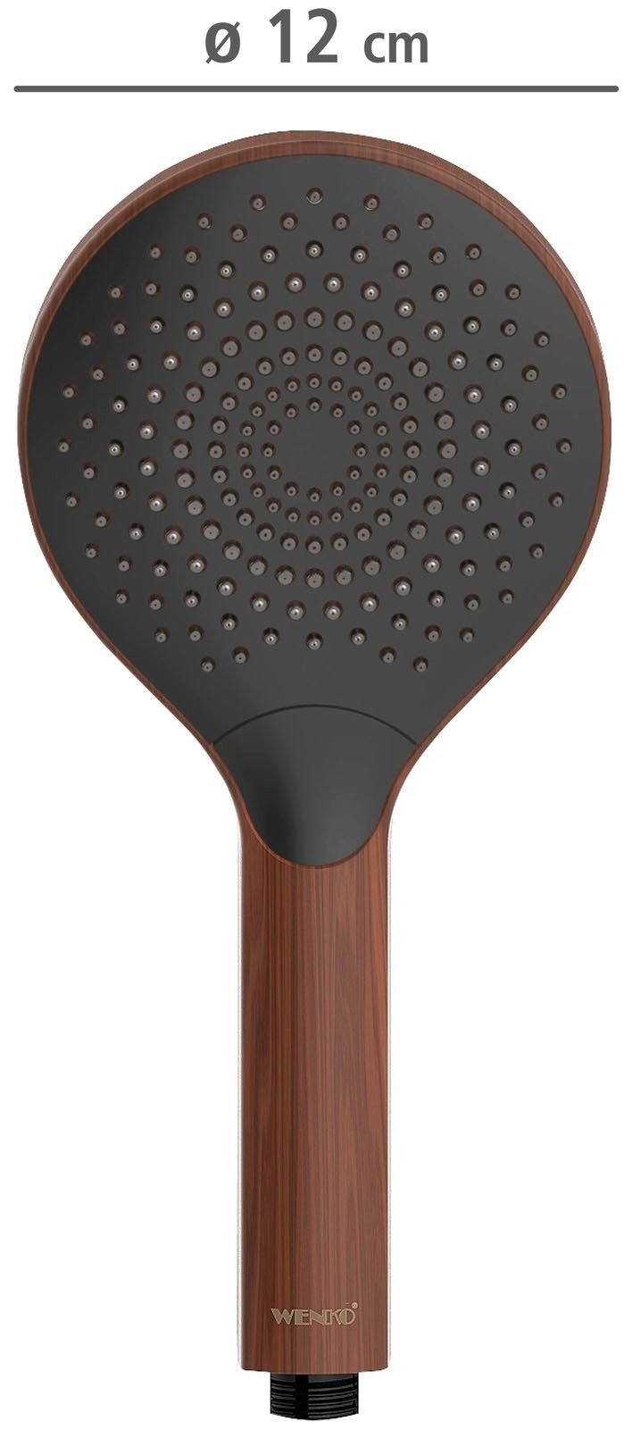 WENKO Handsproeier Watersaving Hout, Ø 12 cm (1-delig)