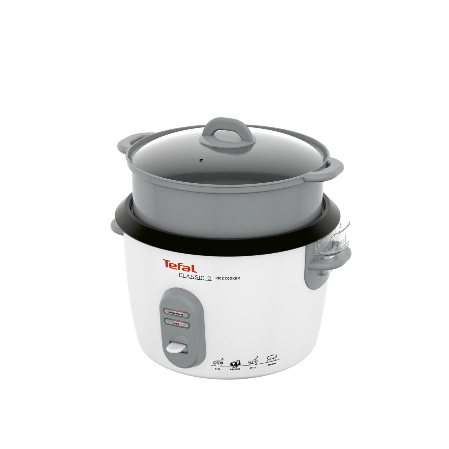 Tefal Rijstkoker RK1011 max. 10 kopjes (5 l), automatische warmhoudfunctie, stoommand