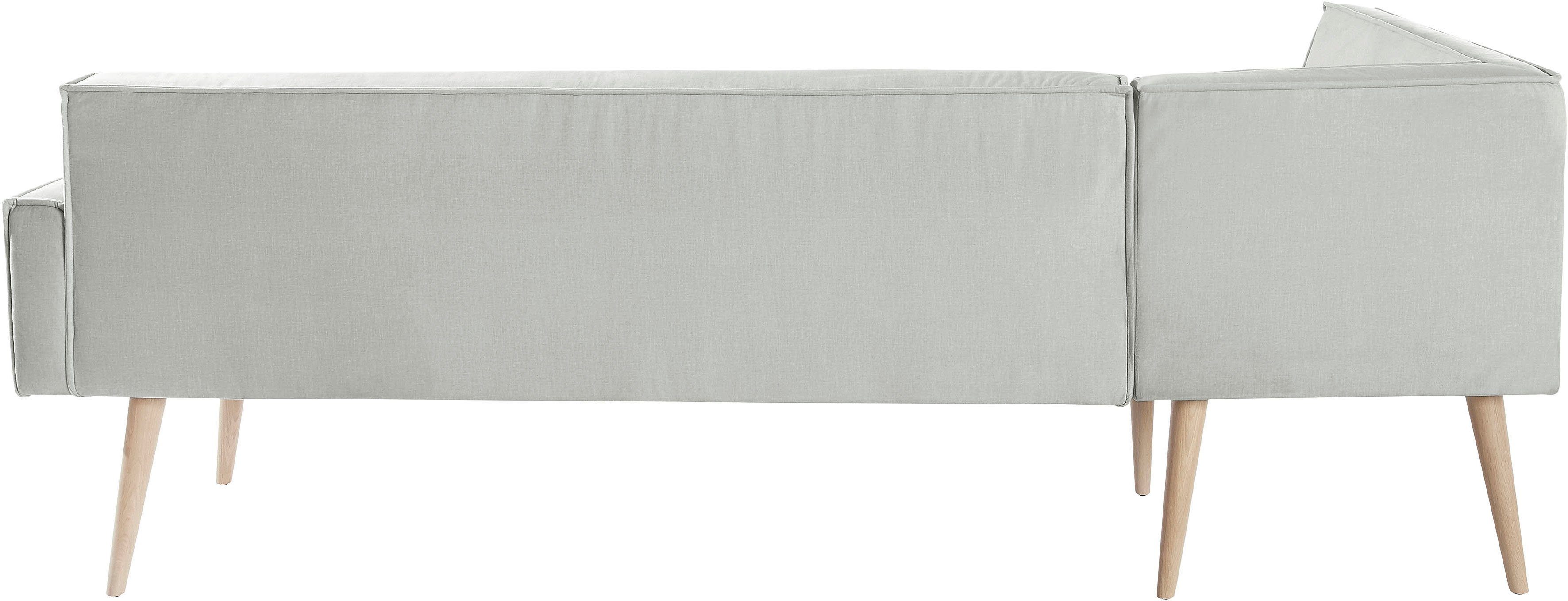 exxpo - sofa fashion Hoekbank Lungo, moderne paspelnaad, comfortabel en elegant, hoge houten voet