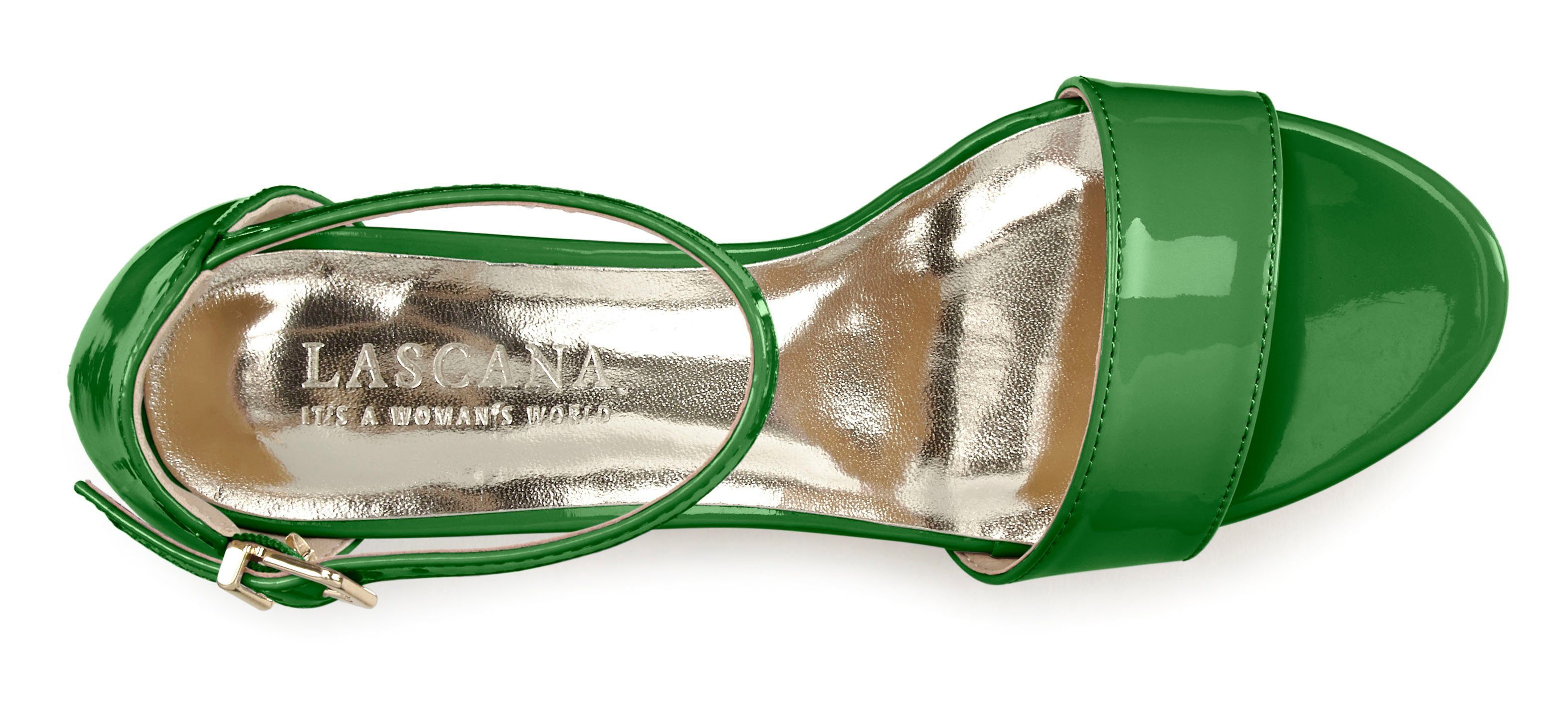 Lascana Highheel sandaaltjes Zomerschoen in tijdloos ontwerp, riem-sandaal vegan