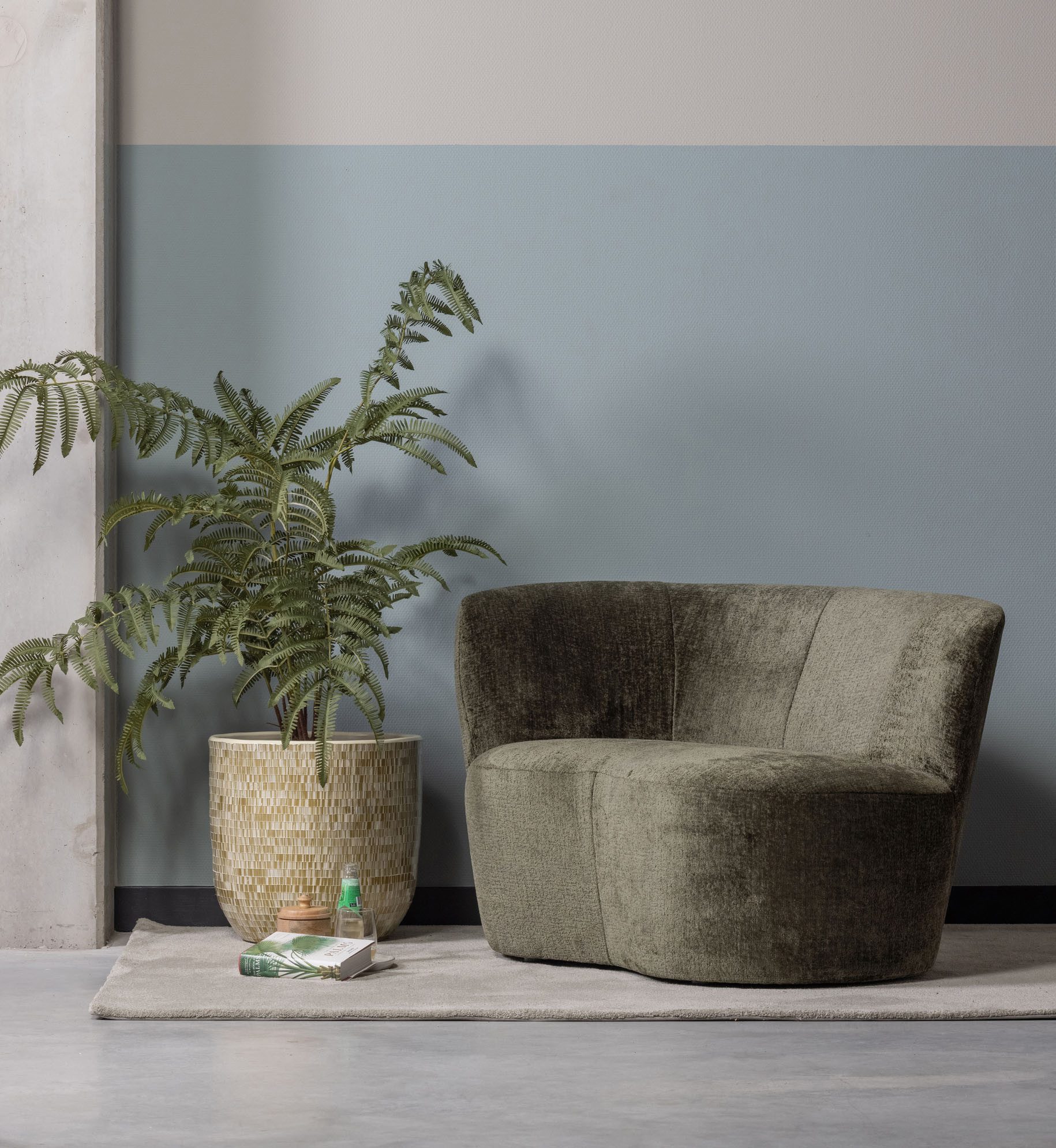 WOOOD Loungebank Stone vrijstaand, hoogte 73 cm x breedte 112 cm