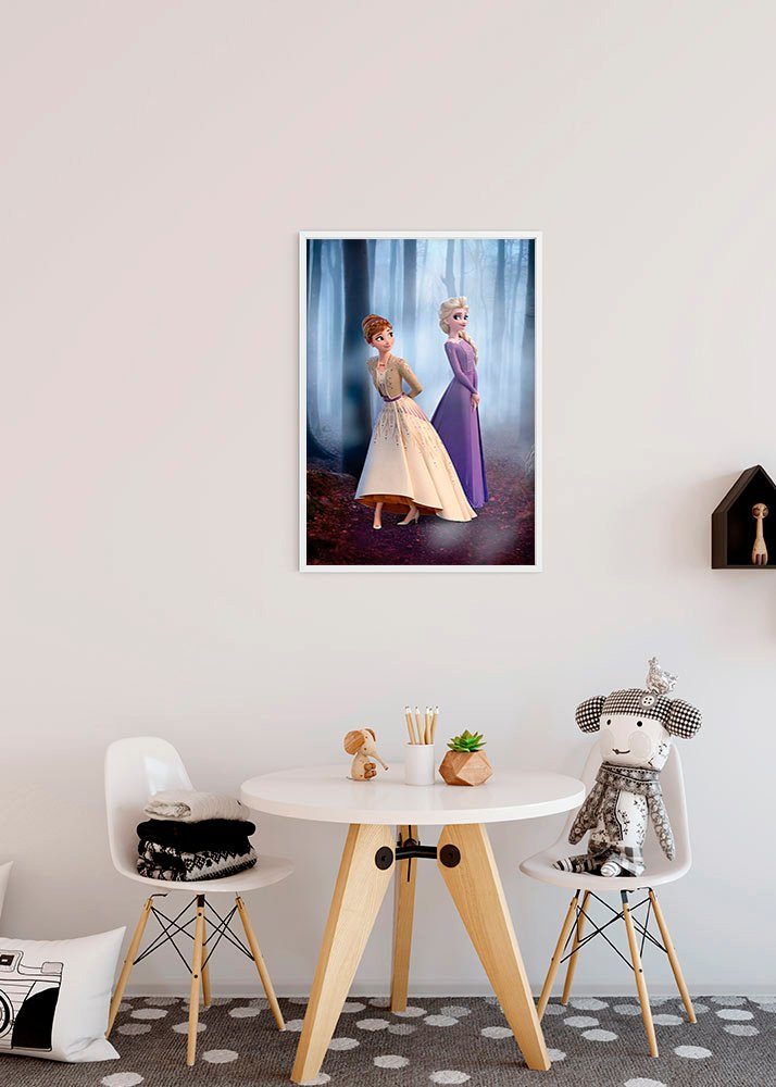 Komar Wanddecoratie Frozen Wood walk Wanddecoratie voor de kinderkamer - zonder lijst (1 stuk)