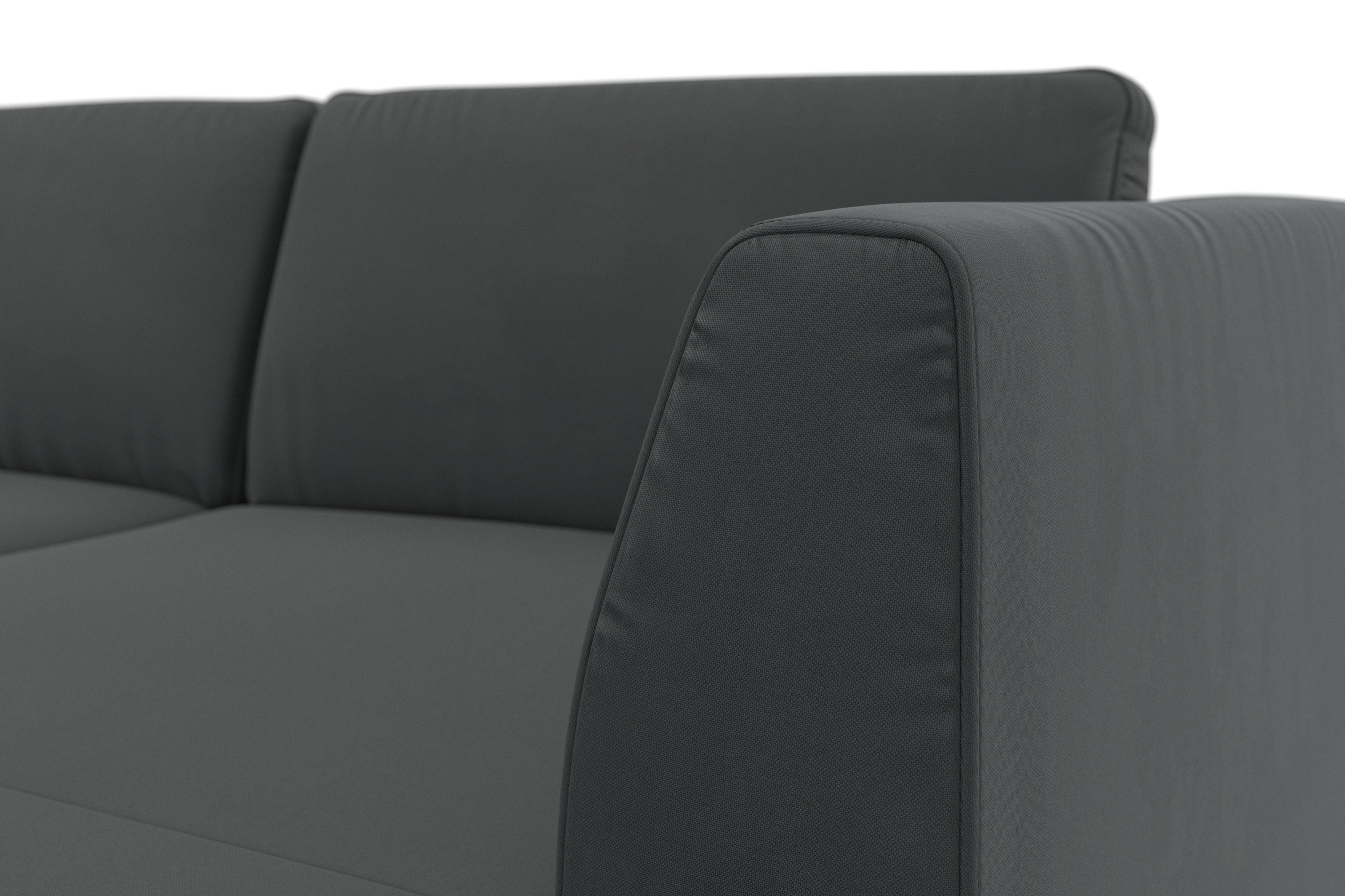 sit&more Zithoek Olsen U-vorm inclusief zitdiepteverstelling, naar keuze met slaapfunctie, 15 cm hoog