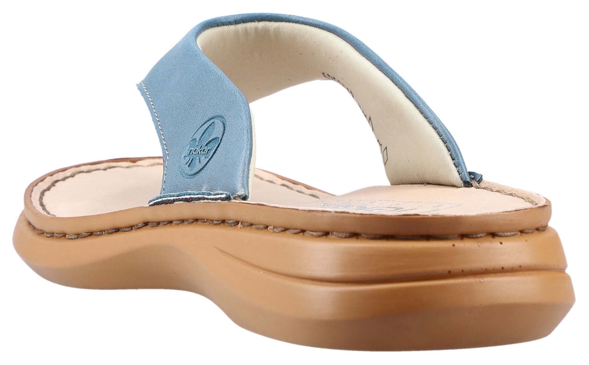 Rieker Teenslippers zomerschoen, slippers met tussenstuk voor de tenen