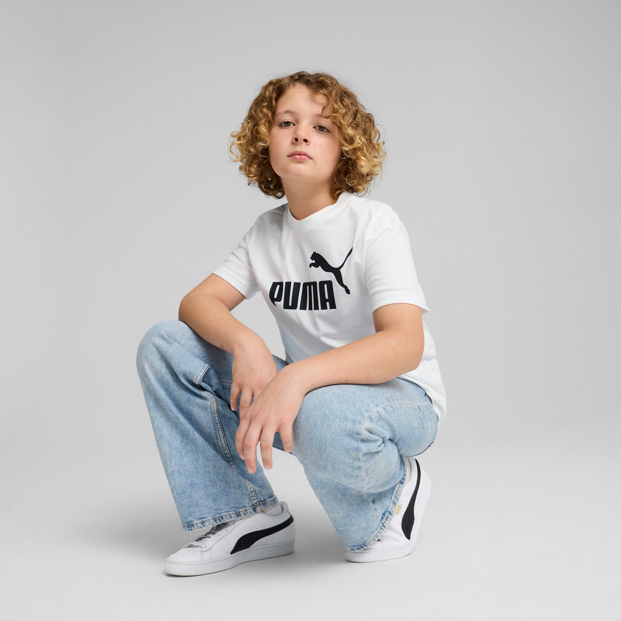 PUMA T-shirt ESS NO. 1 LOGO TEE B voor kinderen, 100% katoen