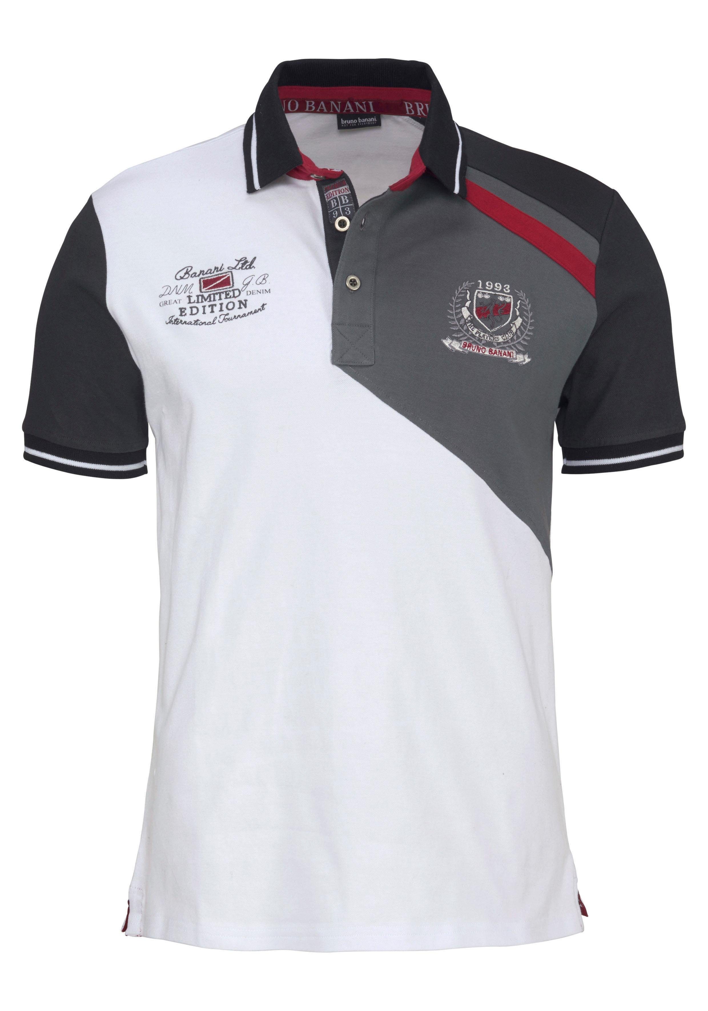 Bruno Banani Poloshirt Korte mouwen, lichaamsnauwkeurige pasvorm, effen, met polokraag