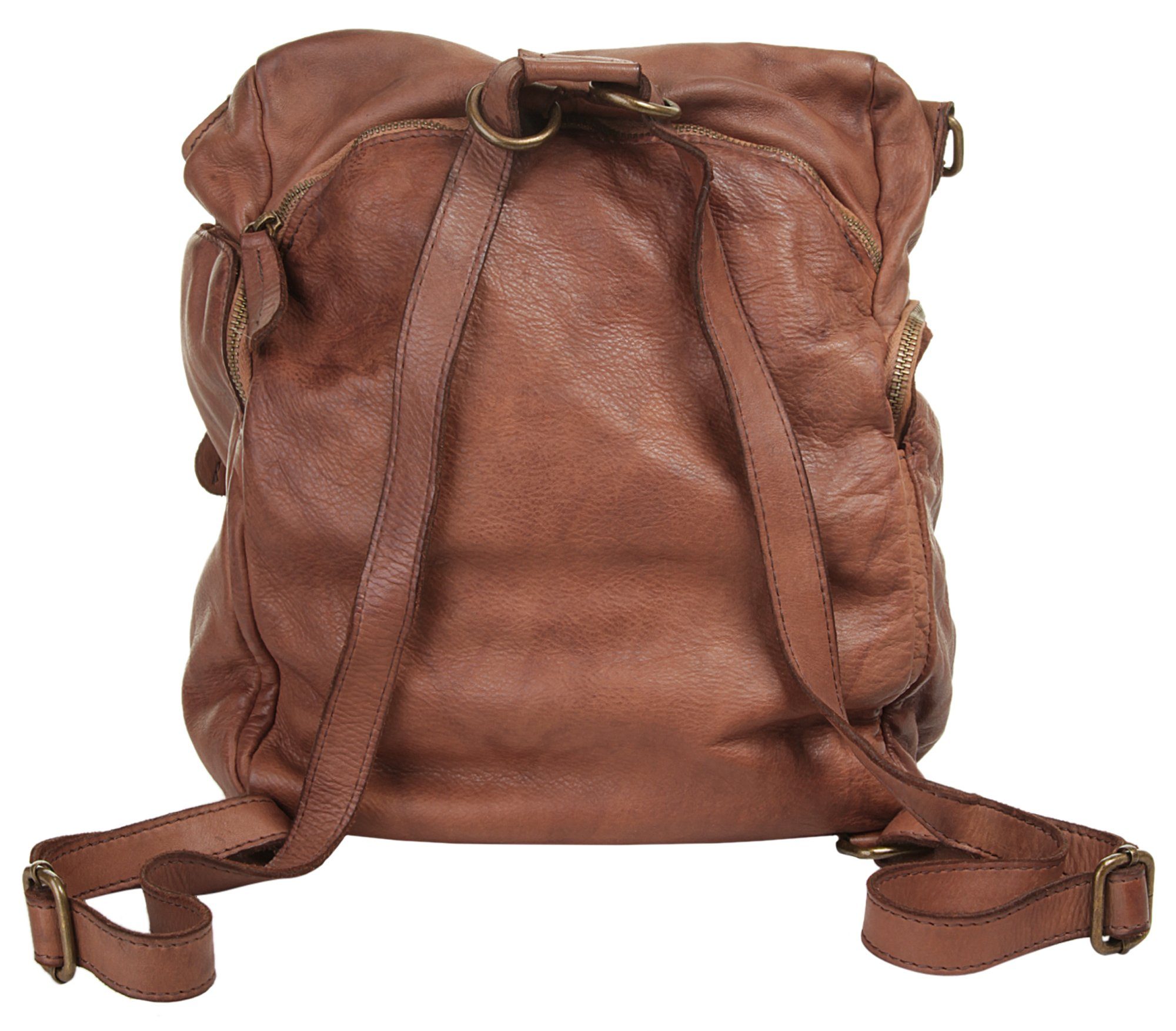 Samantha Look Rugzak echt leer, made in italy