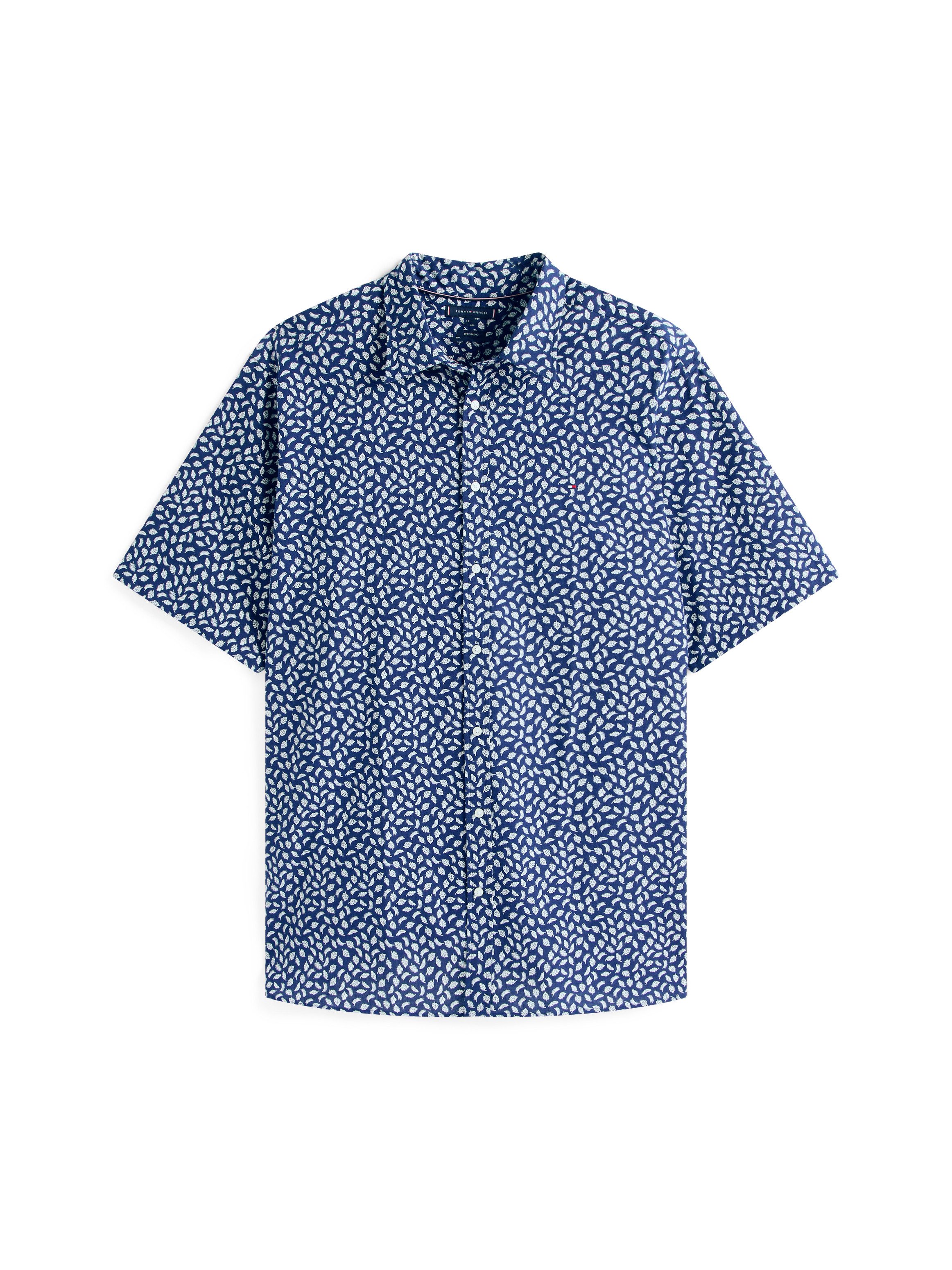 Tommy Hilfiger Overhemd met korte mouwen BT-LINEN BLEND AOP SS RF SHIRT-B