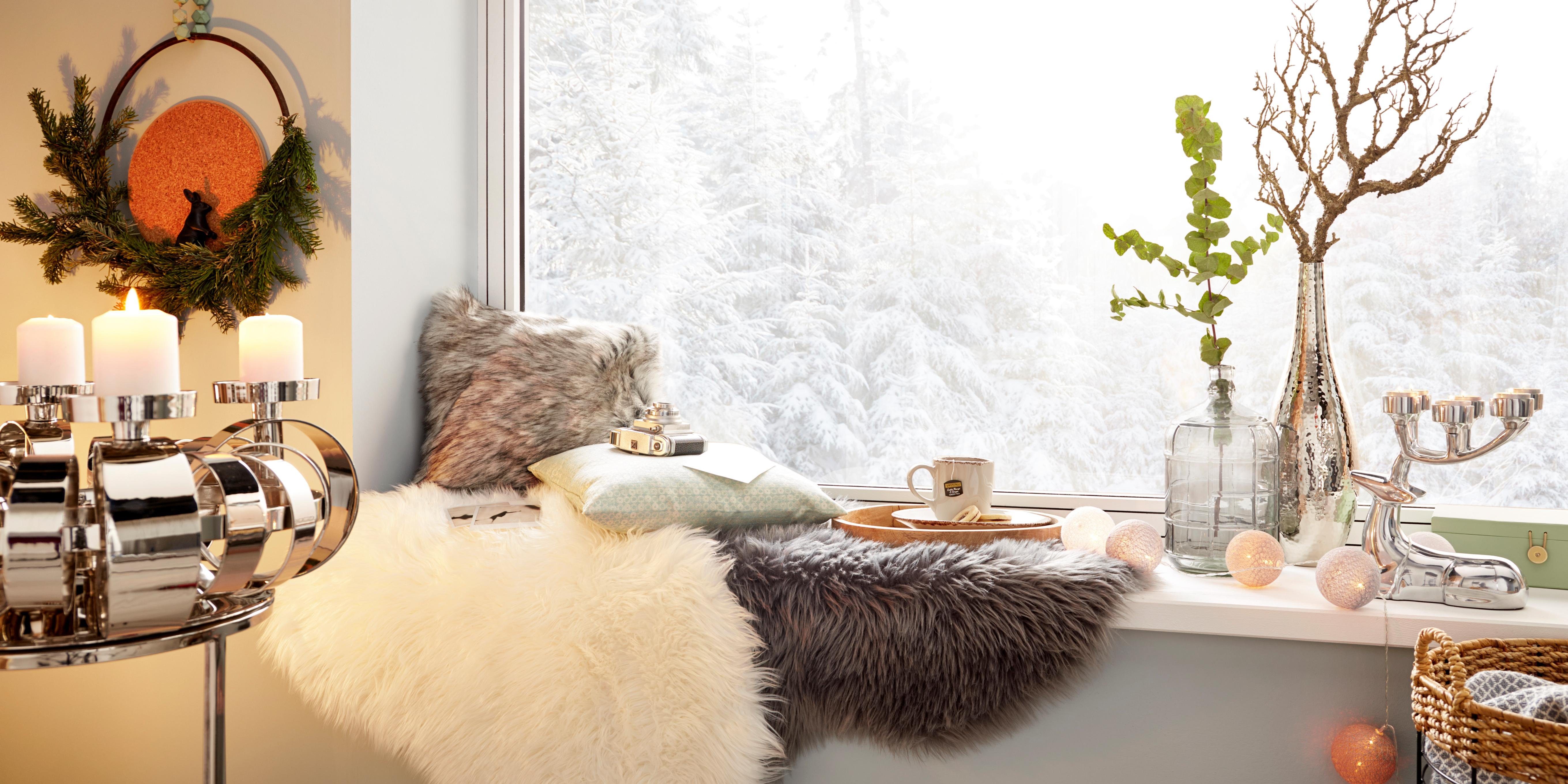 my home Winterse kunstplant Kerst versiering Deco-tak, in frozen uitvoering