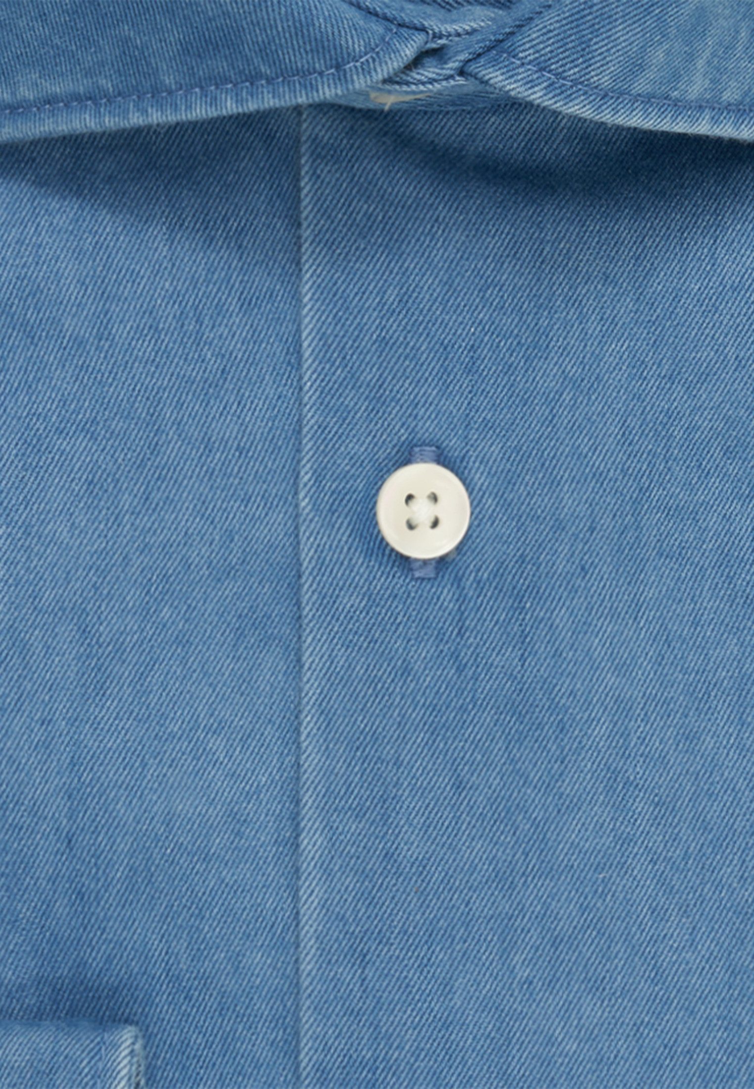 seidensticker Businessoverhemd Slim Kent kraag denim