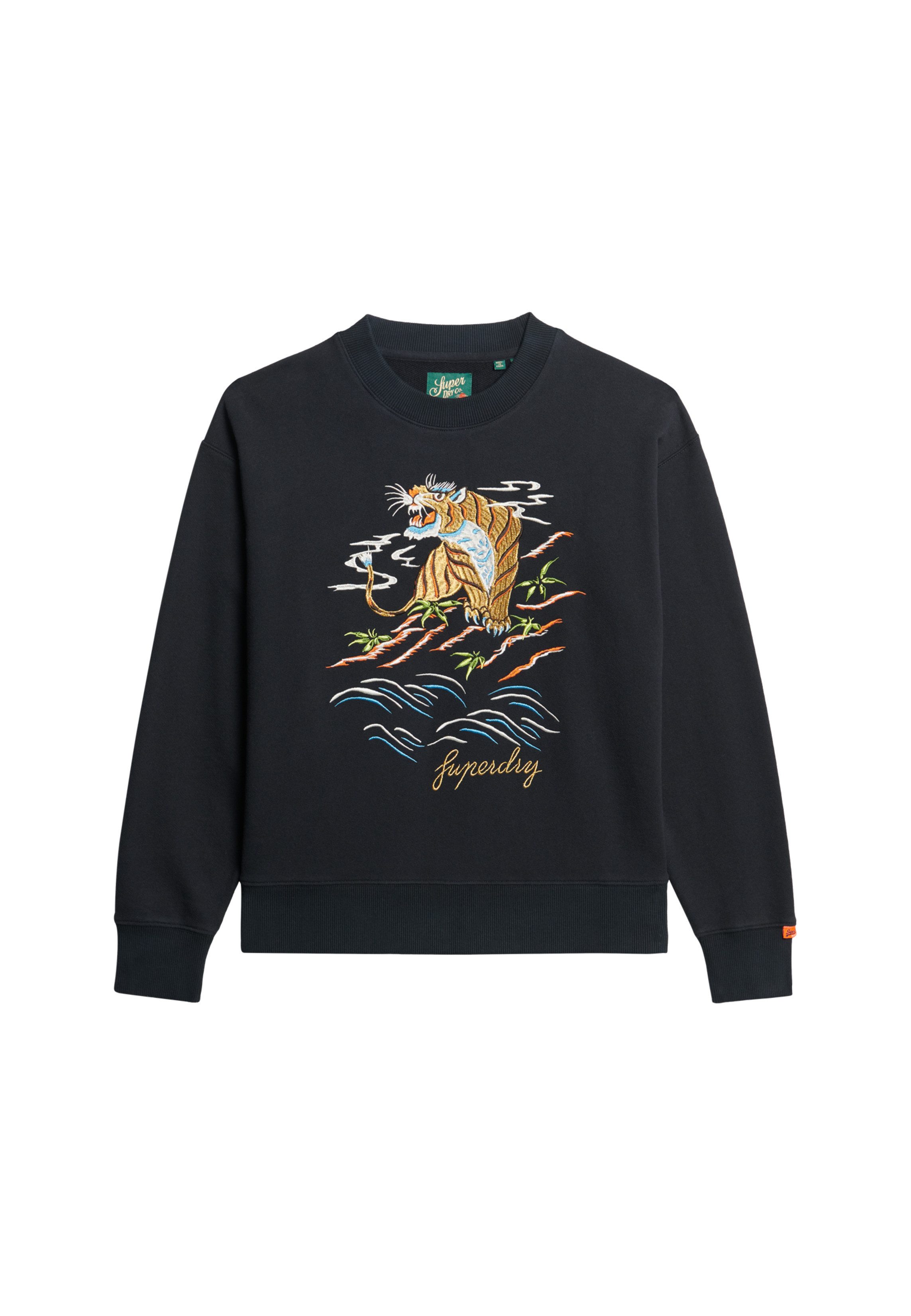 Superdry Sweatshirt SUIKA EMBROIDERED LOOSE CREW
