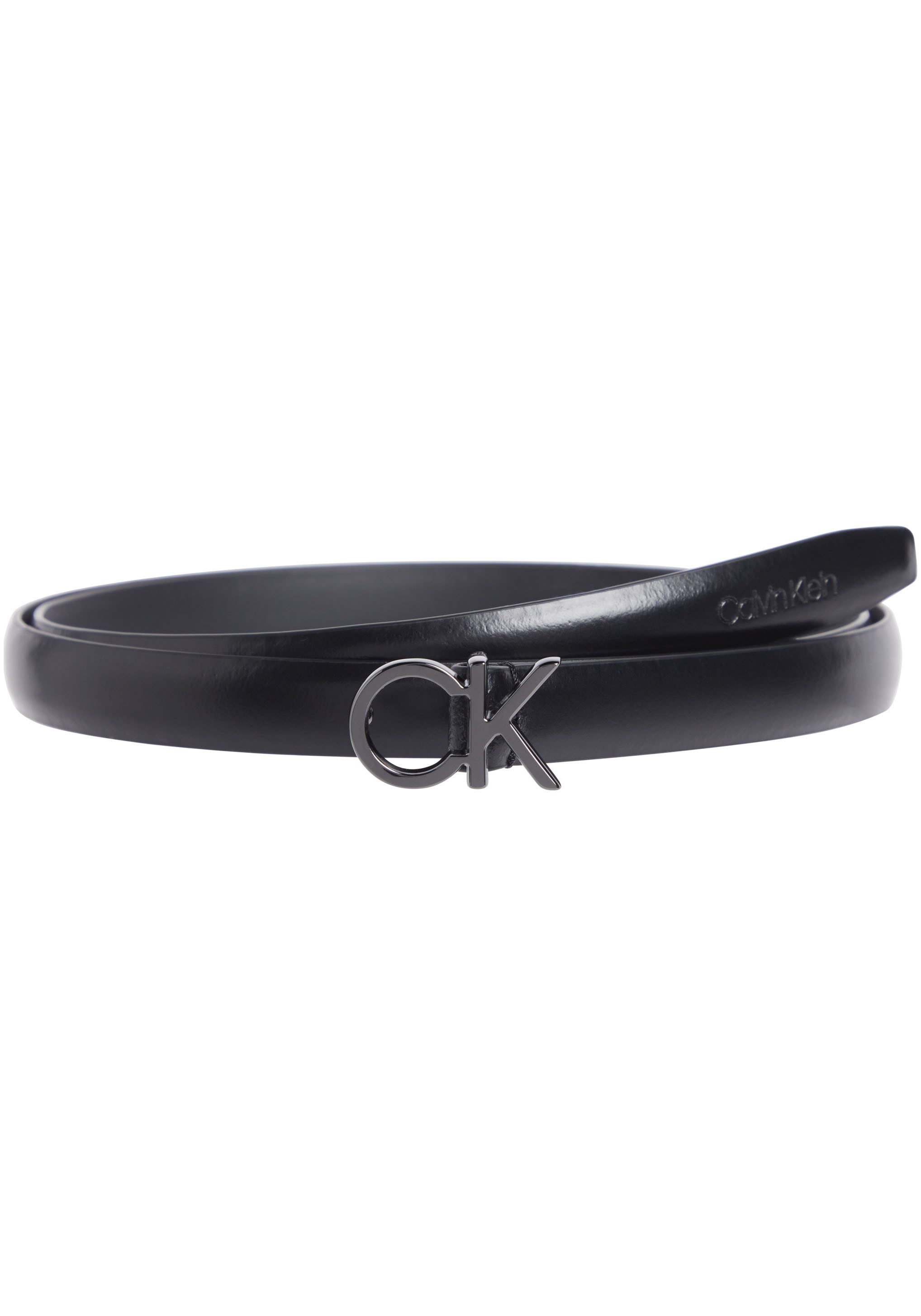 Calvin Klein Leren riem CK THIN BELT 1.5CM