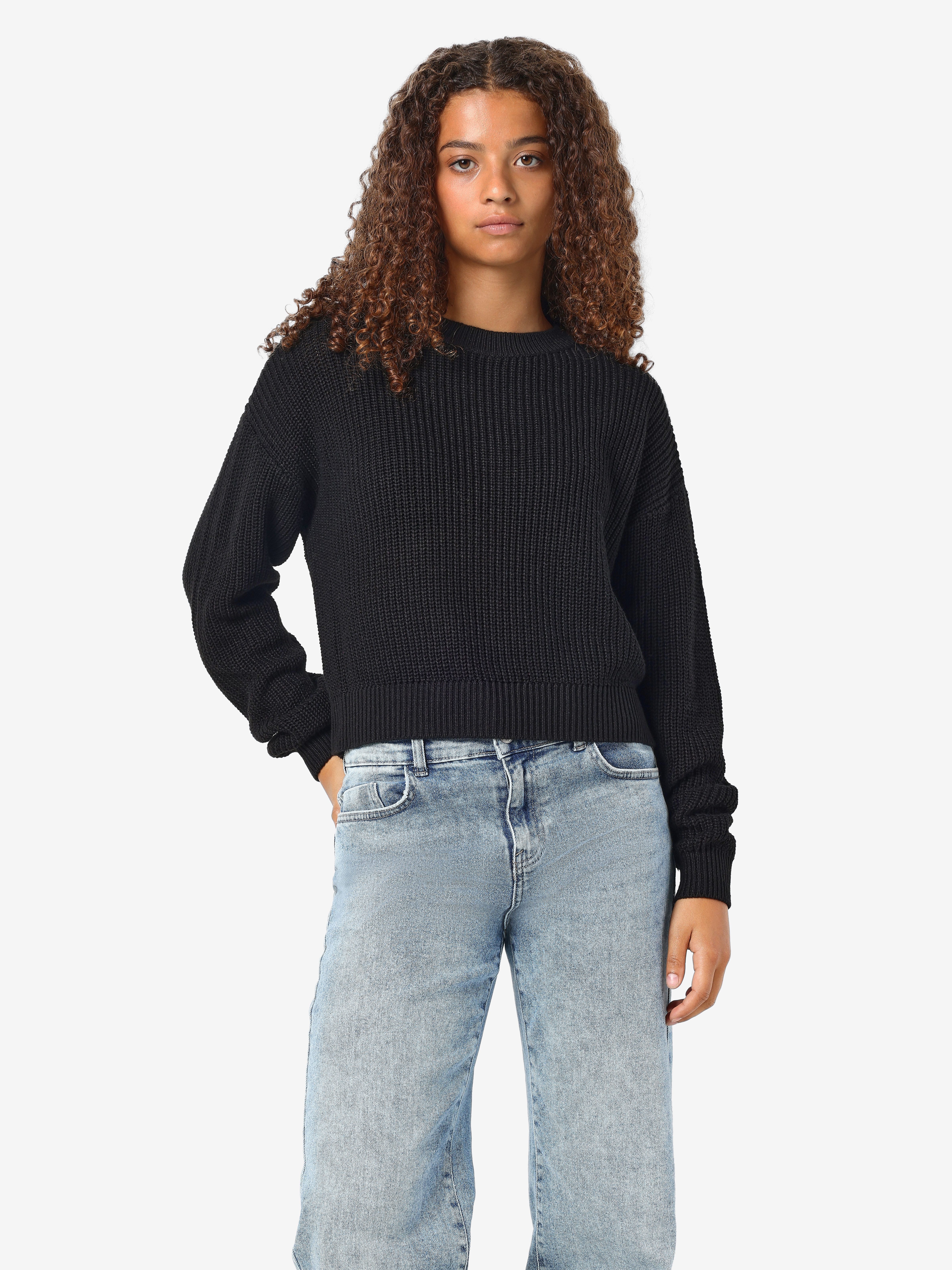 Noisy may Trui met ronde hals NMMAYSA L/S O-NECK KNIT NOOS