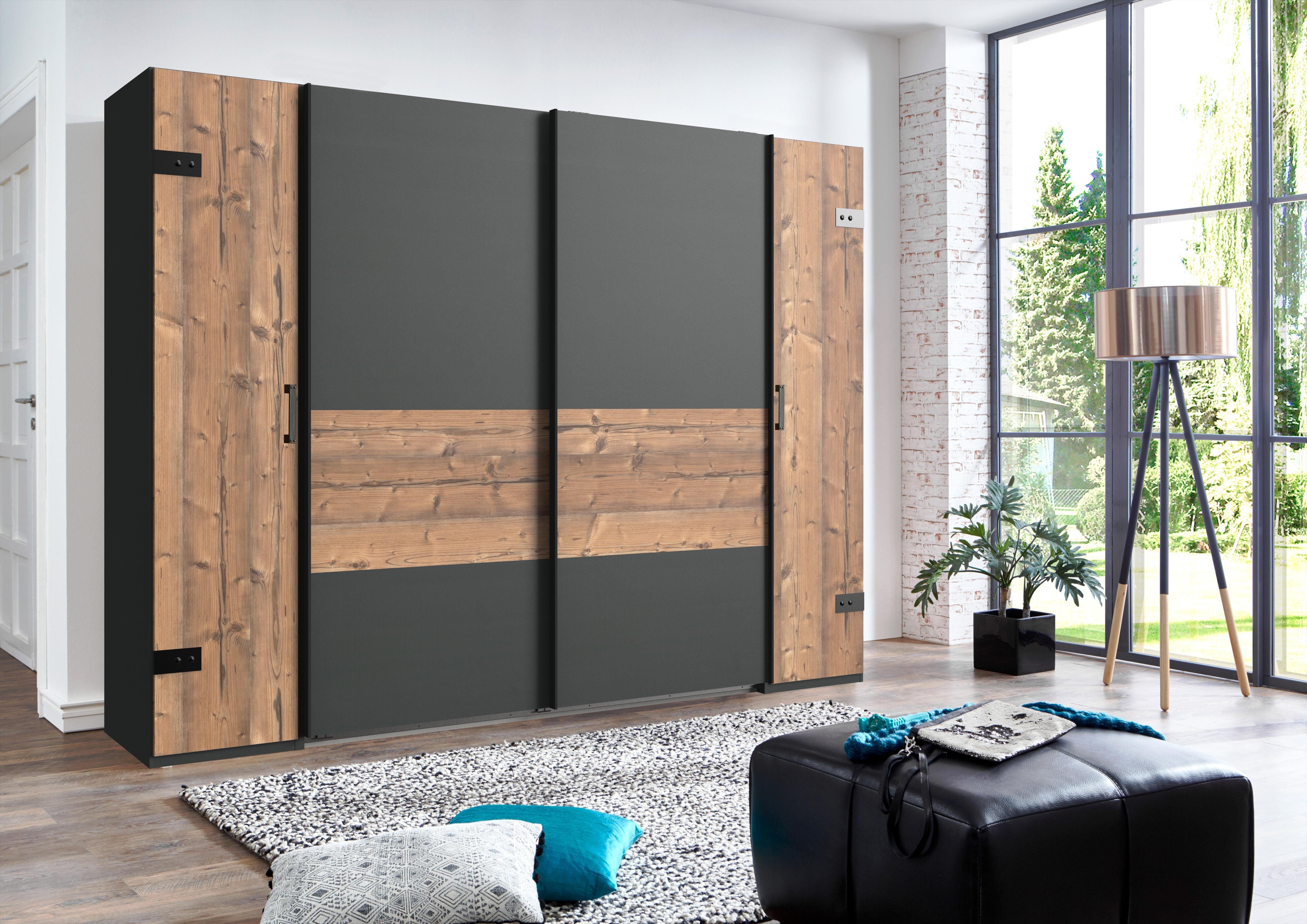 Wimex Kledingkast Stockholm, rustieke uitstraling in industrieel ontwerp, Made in Germany