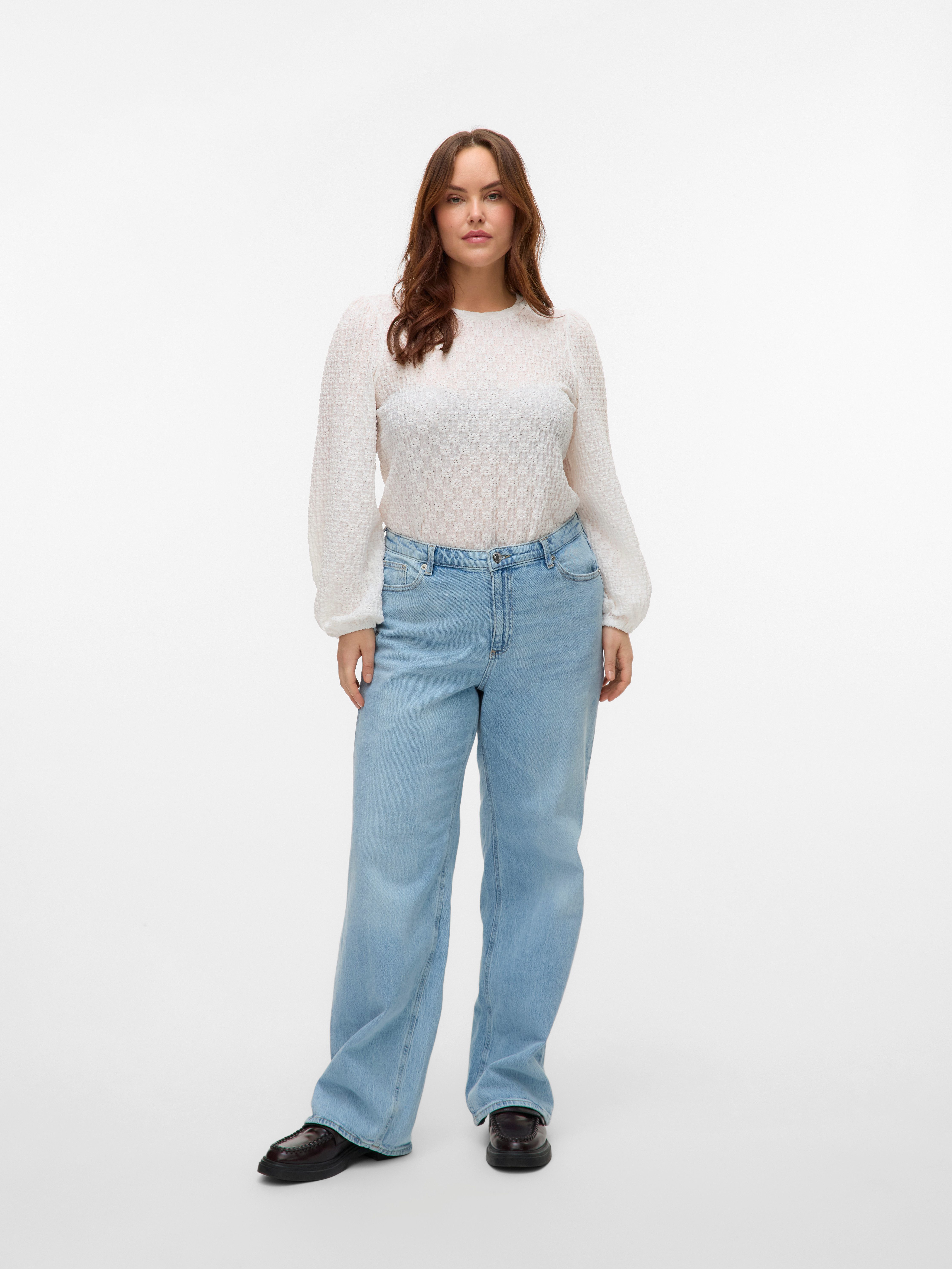 Vero Moda Curve High-waist jeans VMCTESSA HR WIDE J RA339 GA CUR NOOS