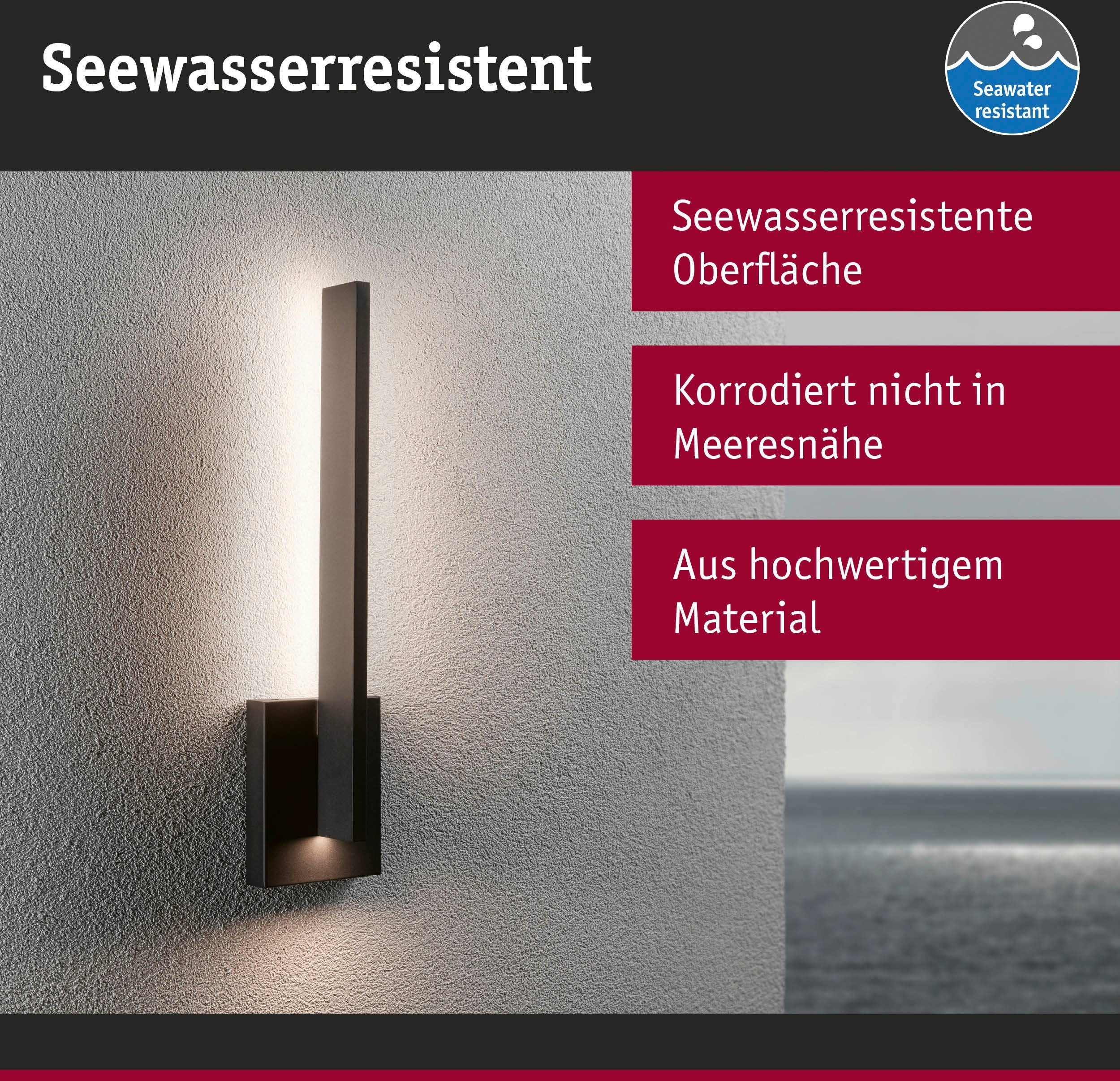 Paulmann Led-wandlamp voor buiten Buiten 230V Levka 13,5W IP44 3000K Antraciet