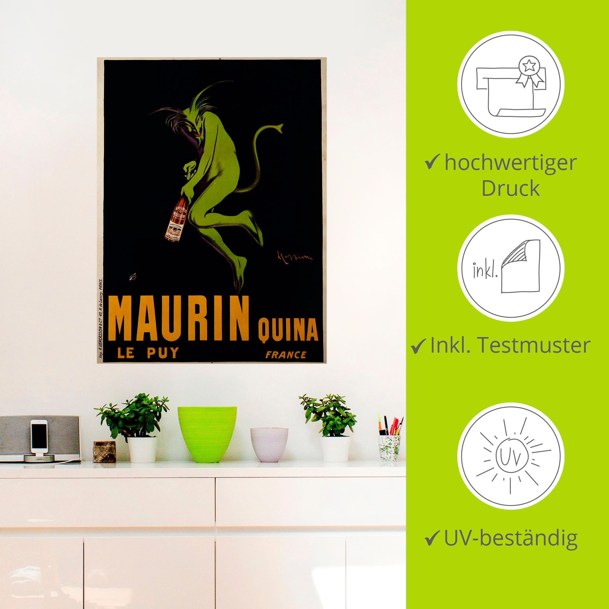 Artland Artprint Maurin Quina. Omstreeks 1922 als artprint op linnen, poster, muursticker in verschillende maten