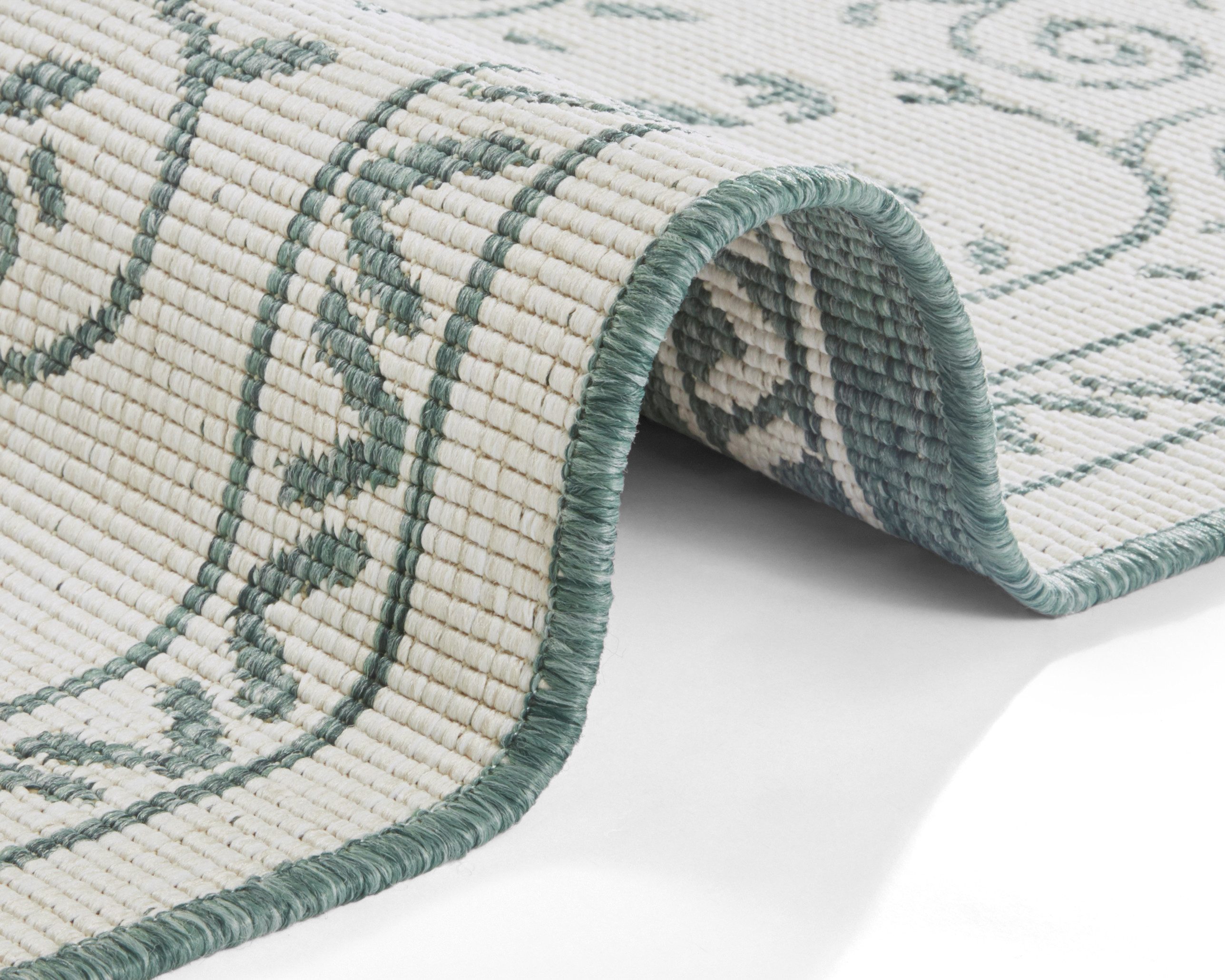 NORTHRUGS Vloerkleed LEYTE tweezijdig te gebruiken kleed In- & outdoor, vloerkleed, vintage, weerbestendig, balkon, tuin, woonkamer