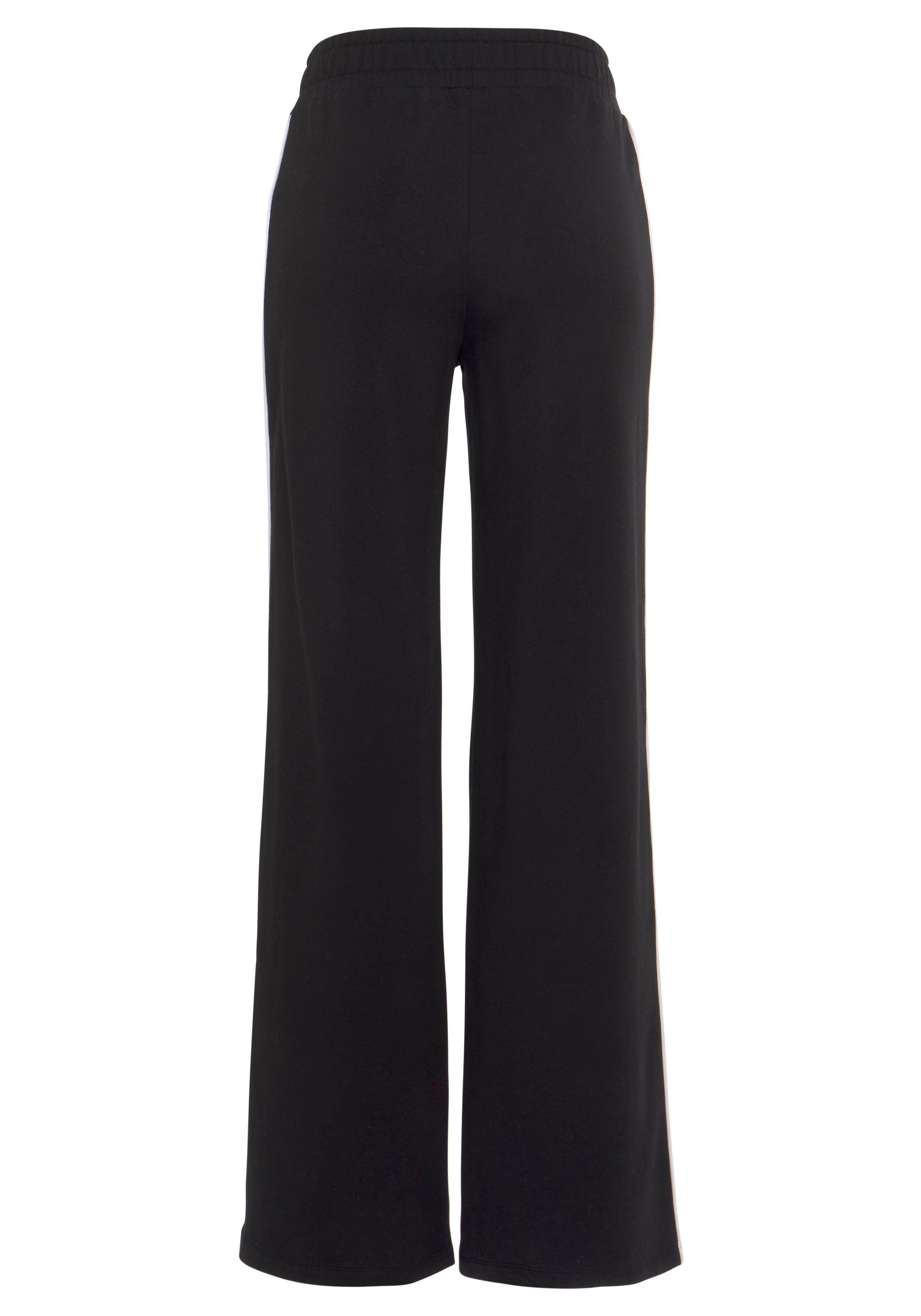 s.Oliver RED LABEL Beachwear Sweatbroek Loungebroek met contraststrepen en pipings, loungewear