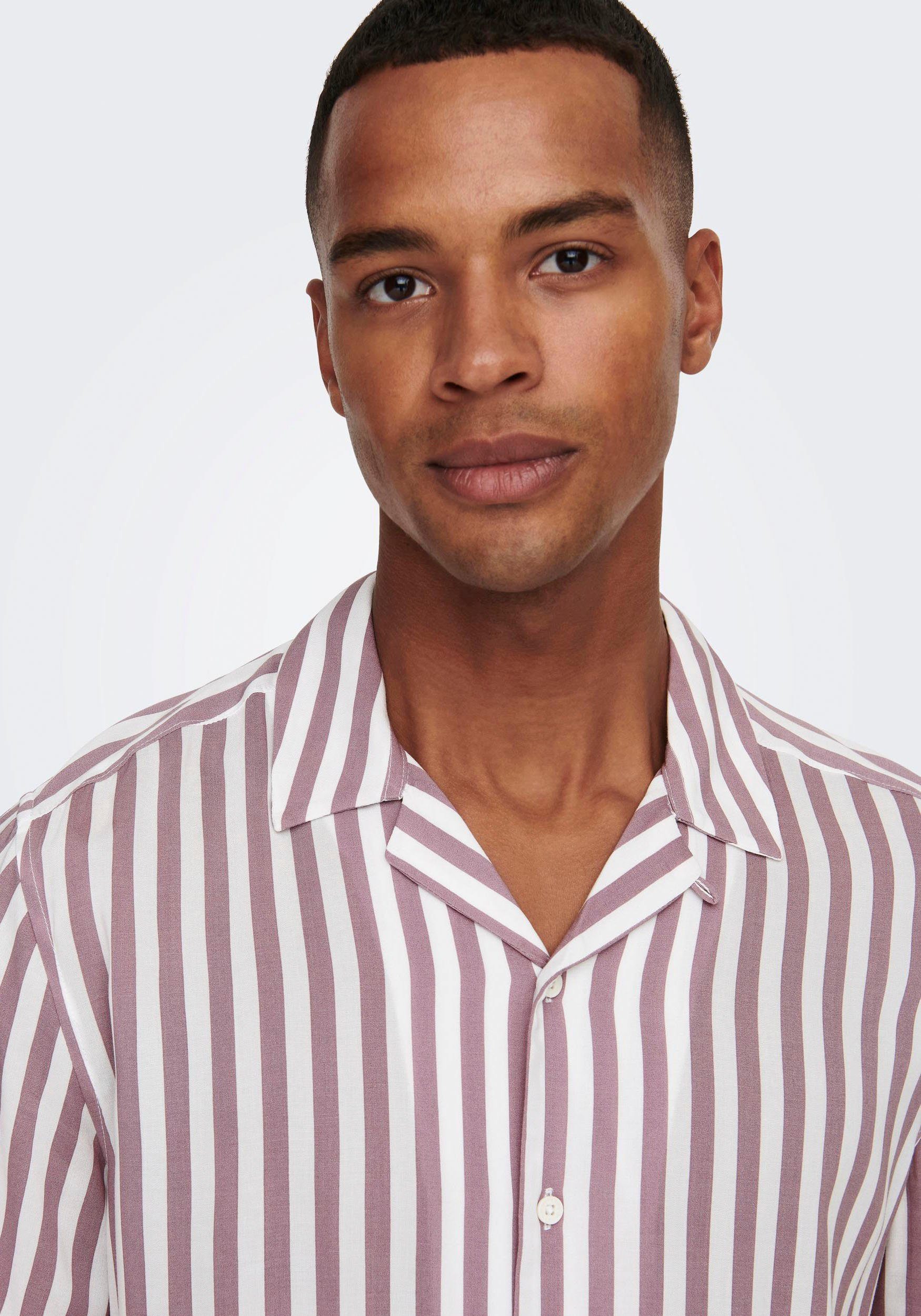 ONLY & SONS Overhemd met korte mouwen ONSWAYNE LIFE SS VISCOSE