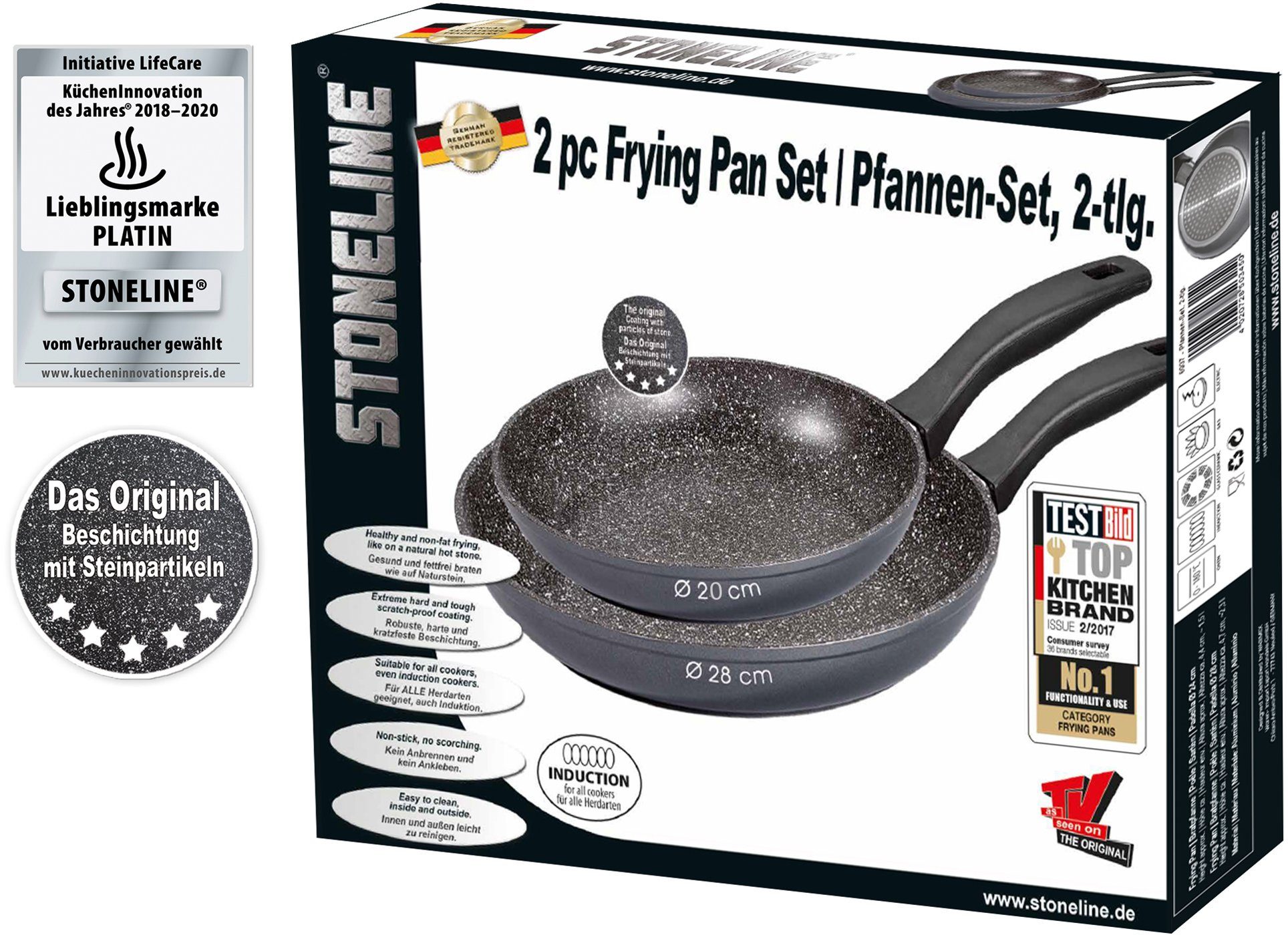 STONELINE Pannenset Inductie (set, 2-delig)