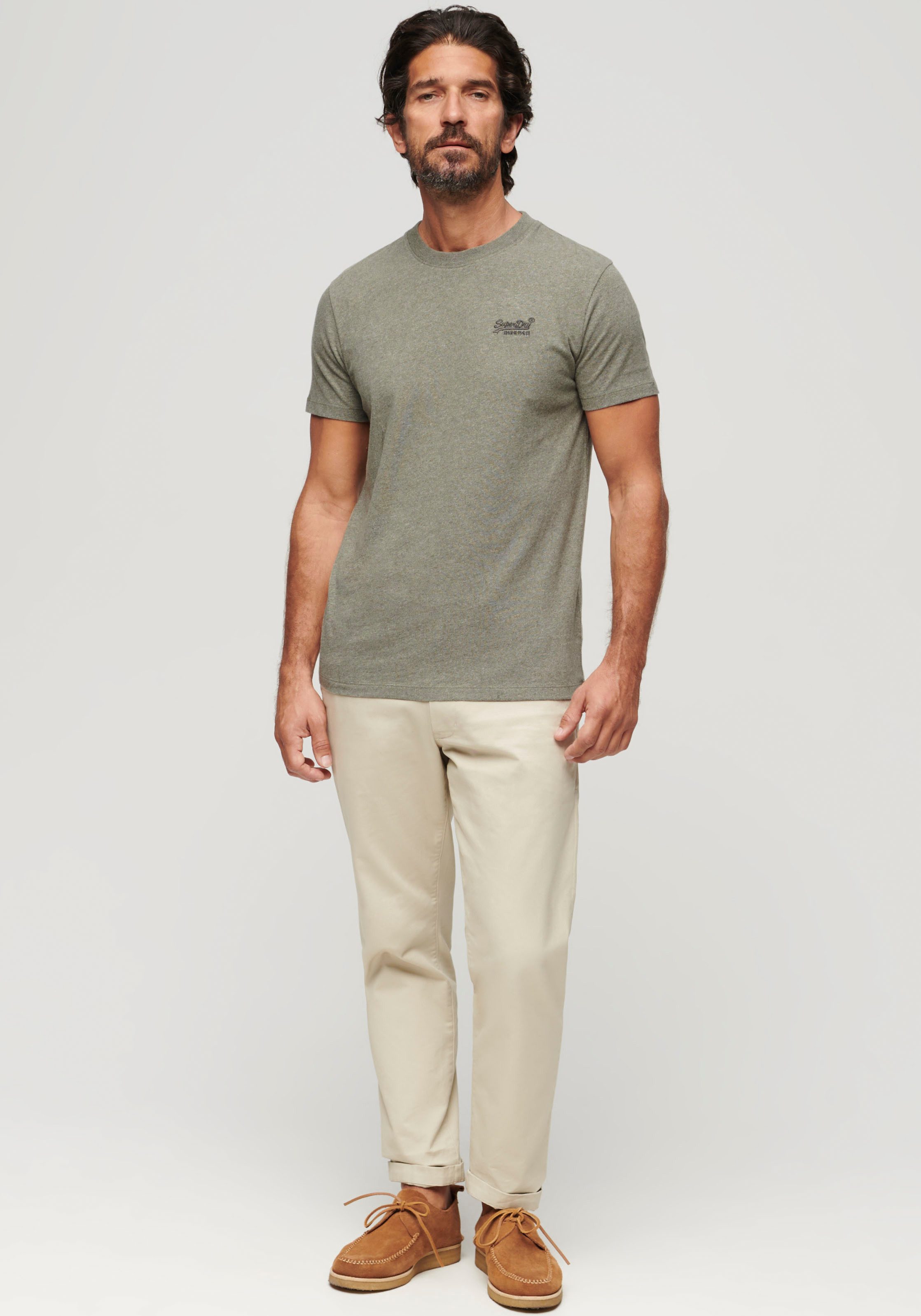 Superdry Shirt met ronde hals ESSENTIAL LOGO EMB TEE