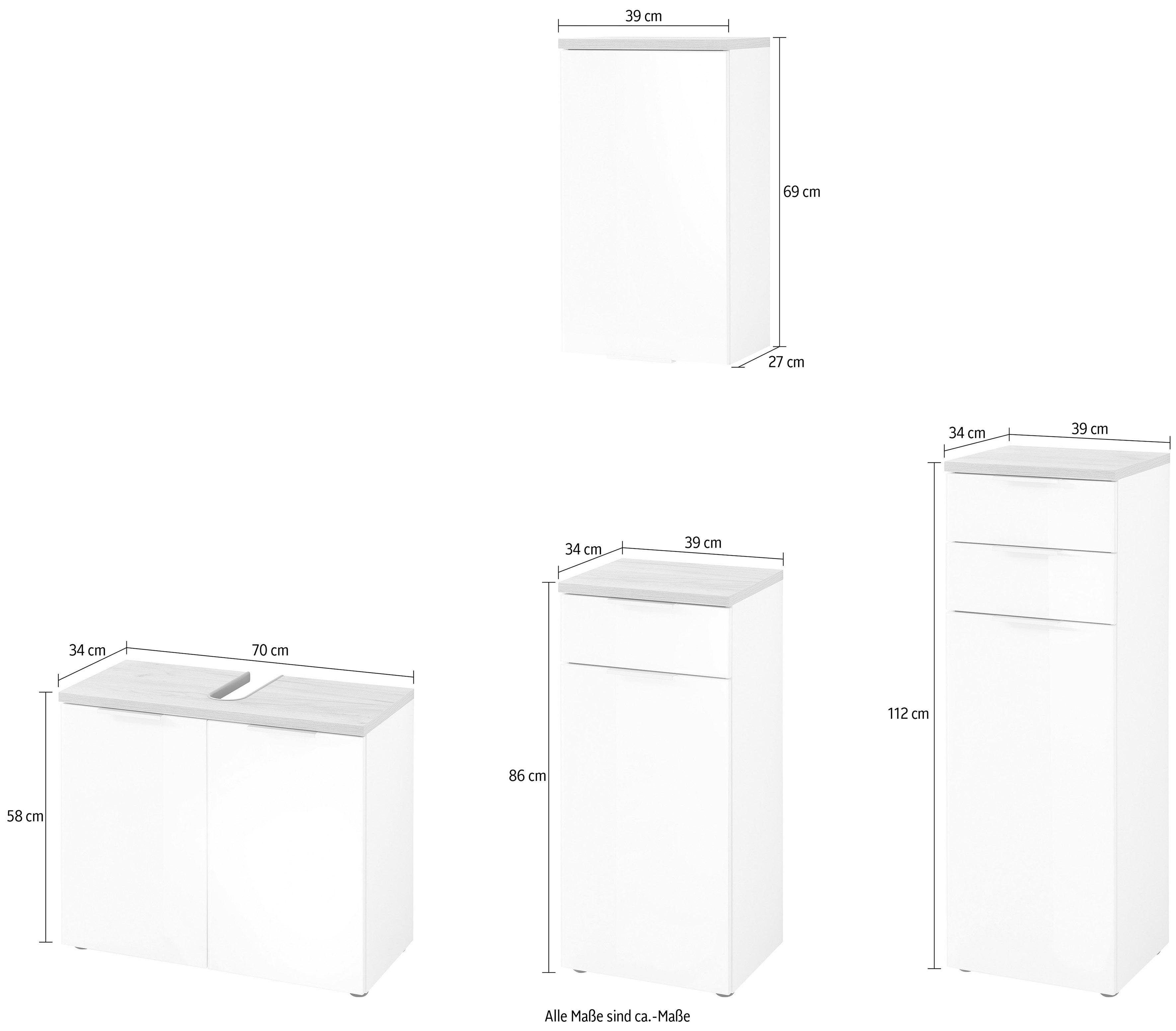 GERMANIA Badkamerserie Pescara (set, 4-delig)