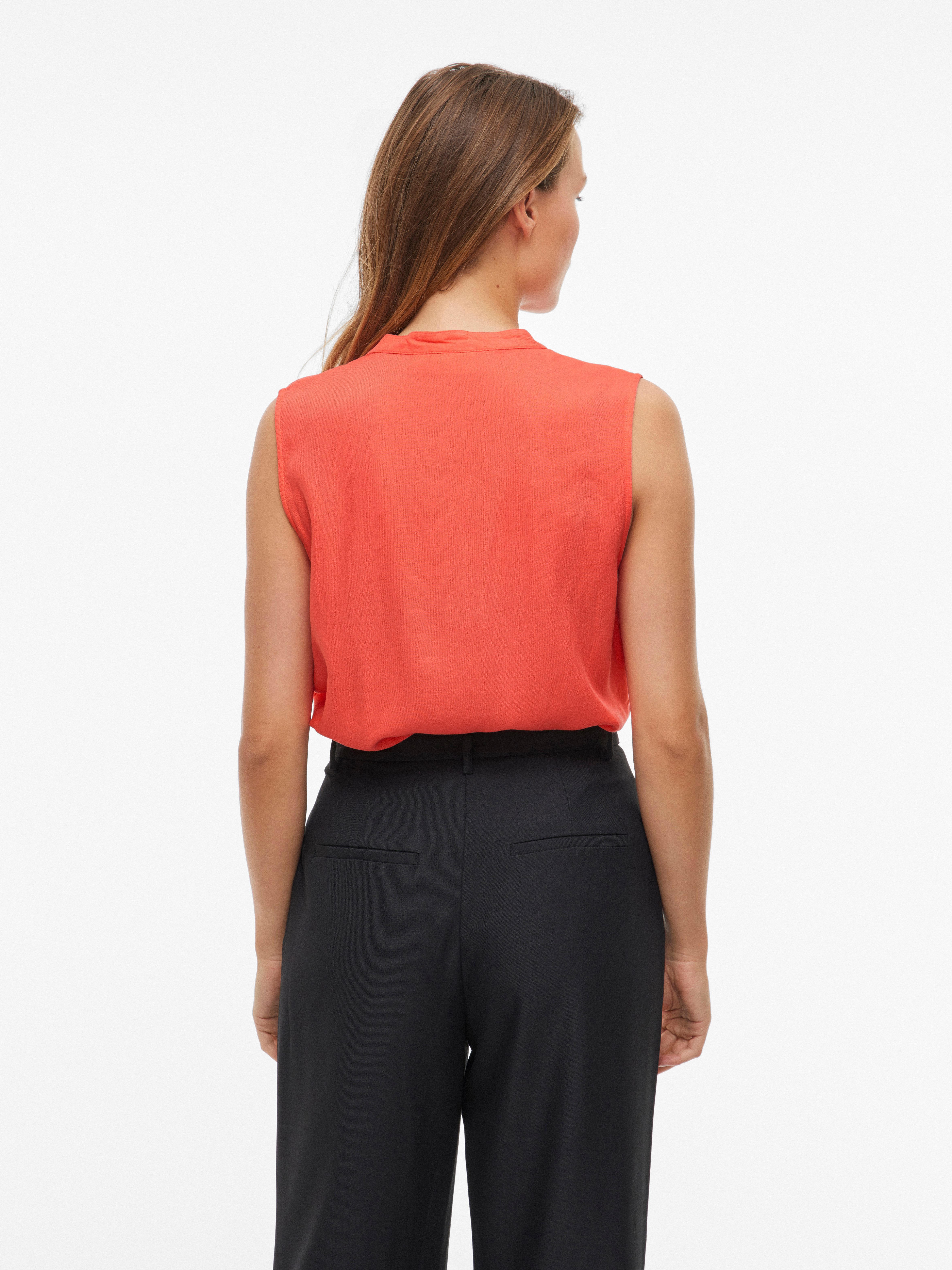 Vila Top VIROSA V-NECK S/L TOP - NOOS