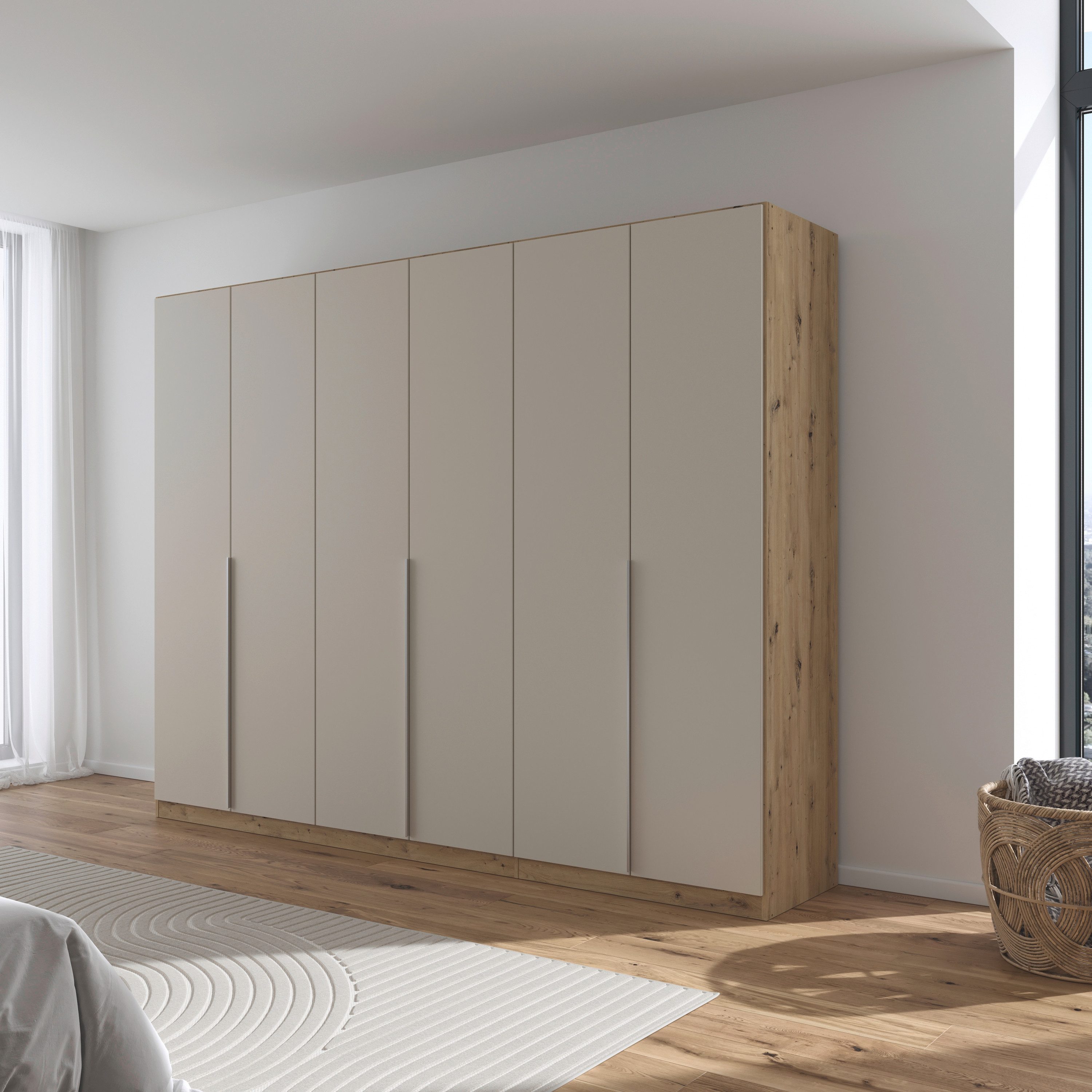 rauch Draaideurkast Kleiderschrank Schrank Garderobe AGORDO TOPSELLER Schlafzimmer doordachte binnenuitrusting, in 6 breedtes en 2 hoogtes made in germany