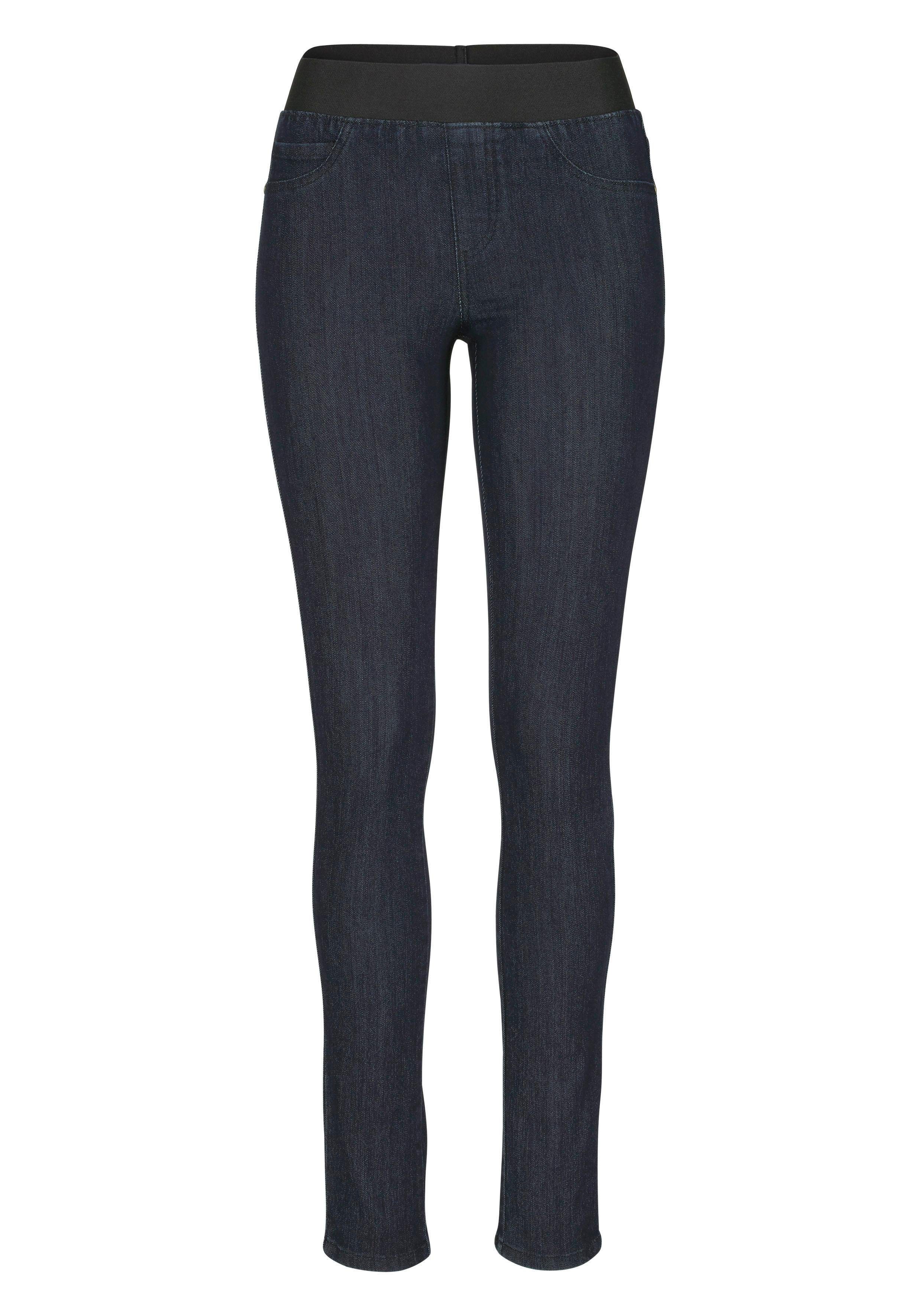 Arizona Skinny fit jeans extra-strakke snit, comfortabele taille, used-look-wassing