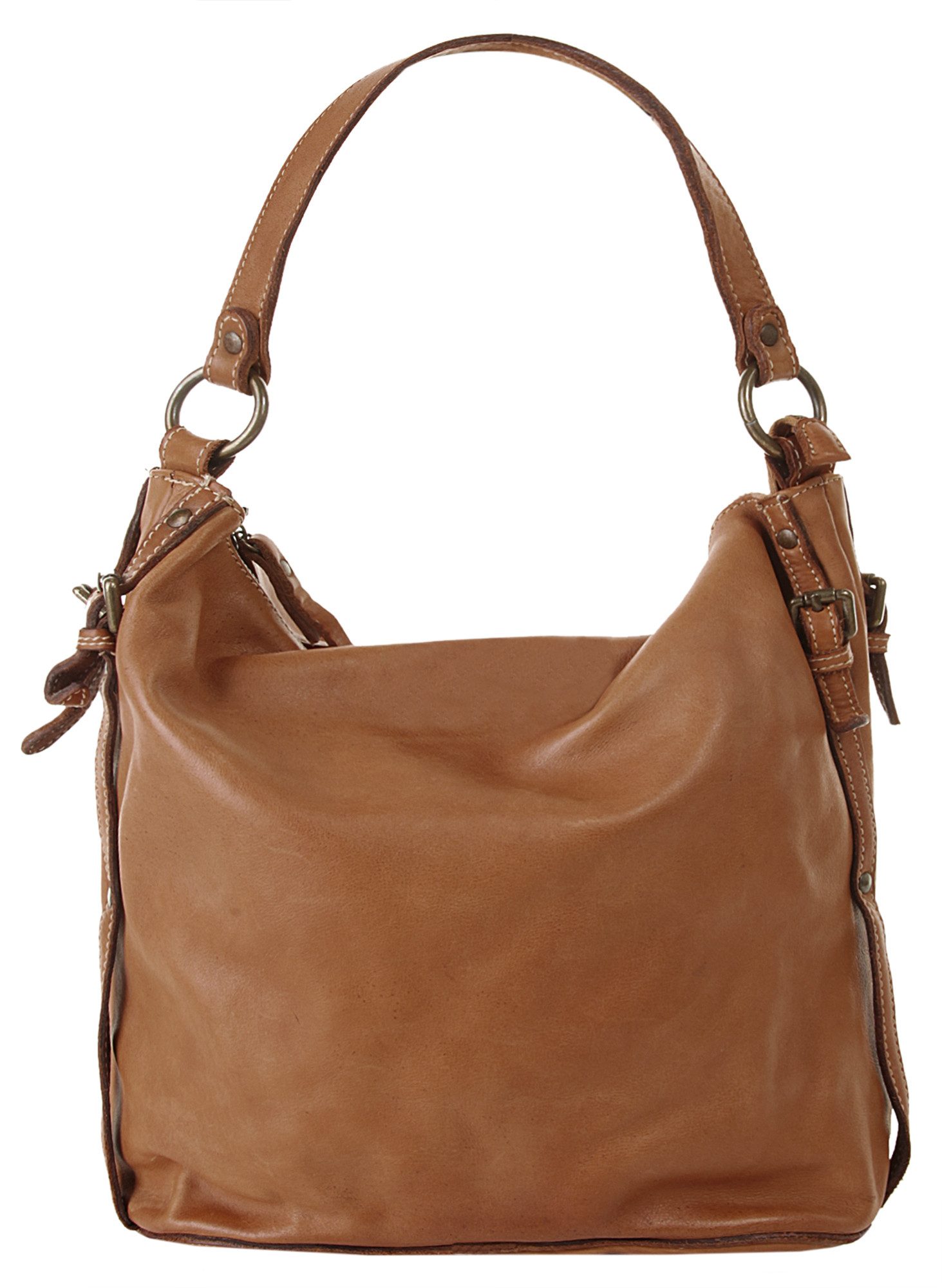 Cluty Schoudertas echt leer, made in italy