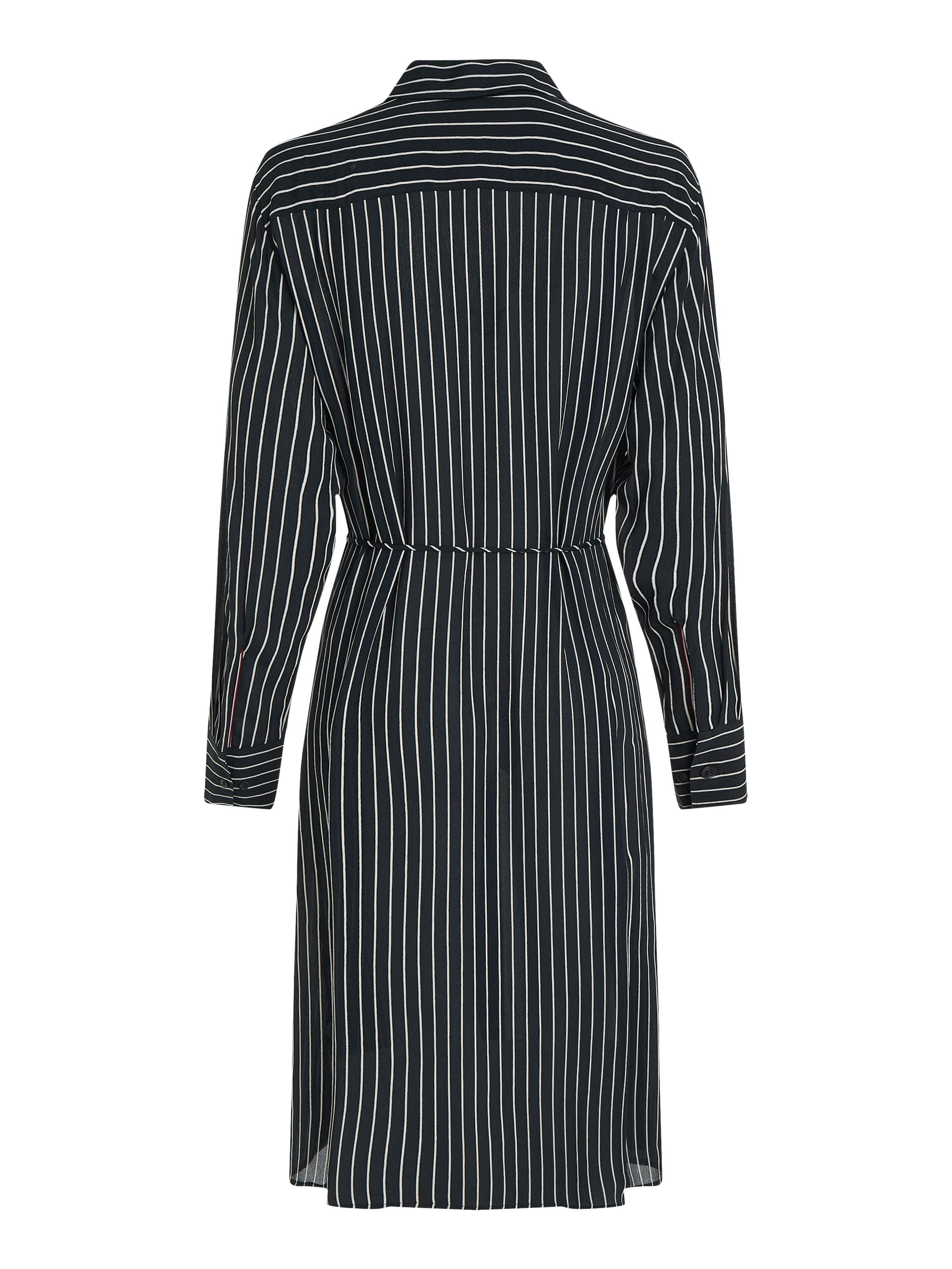 Tommy Hilfiger Blousejurk FLUID VISCOSE CREPE KNEE DRESS