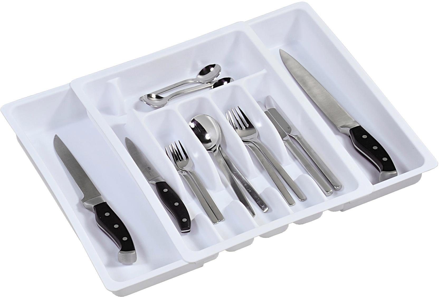 KESPER for kitchen & home Bestekbak variabel uitschuifbaar, kunststof