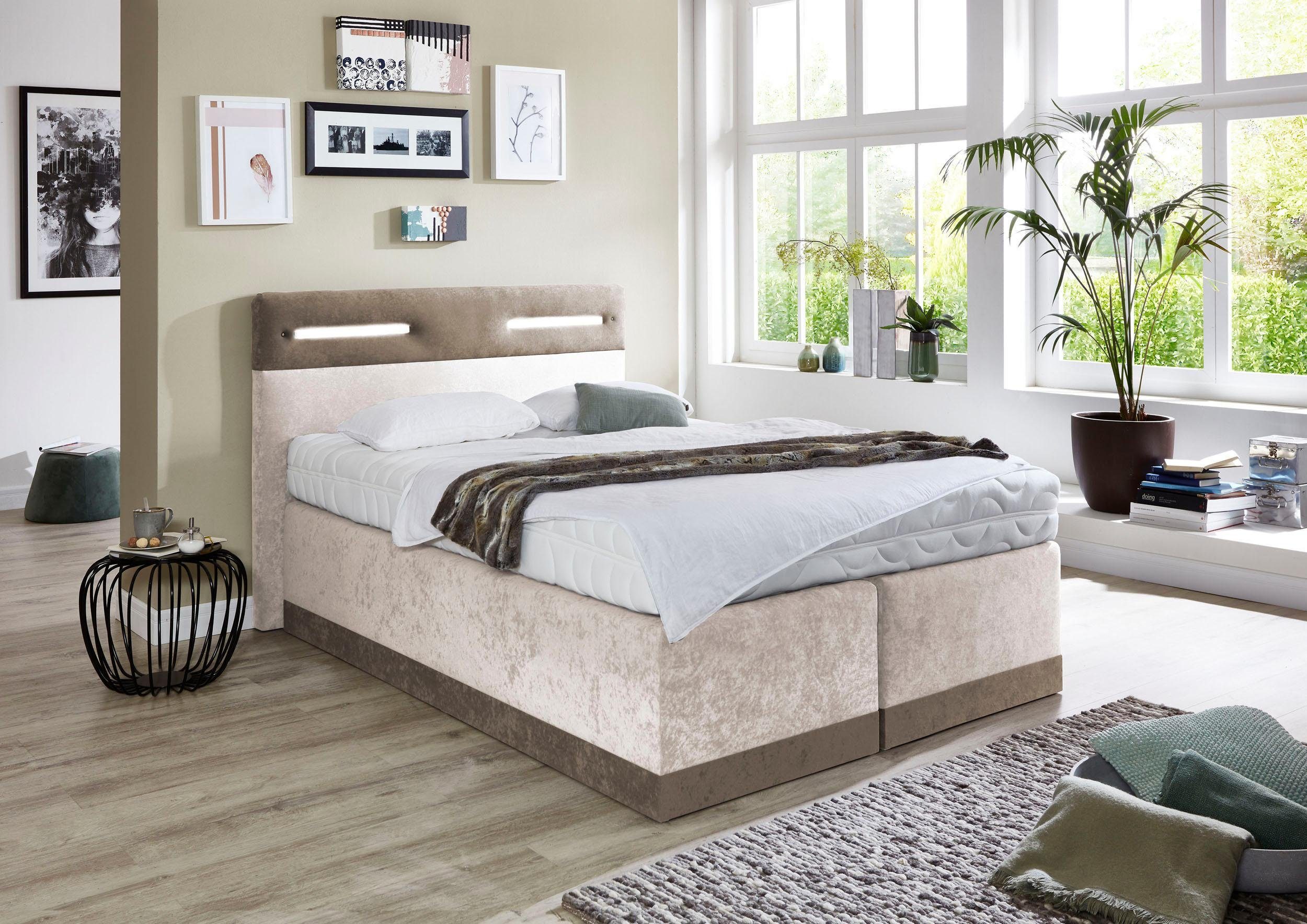 Westfalia Polsterbetten Boxspring met ledverlichting