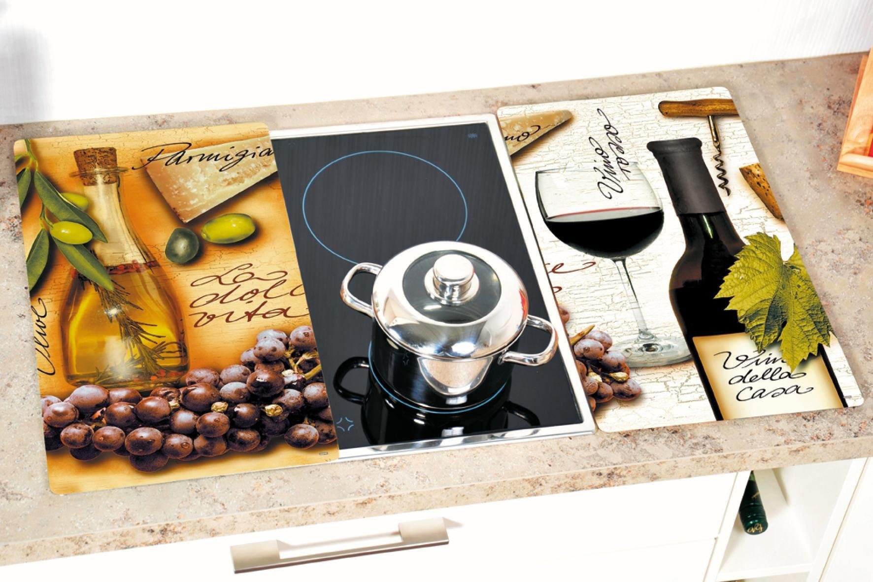 KESPER for kitchen & home Snij- en afdekplaat Italië Multi-glas snijplaat (set, 2-delig)