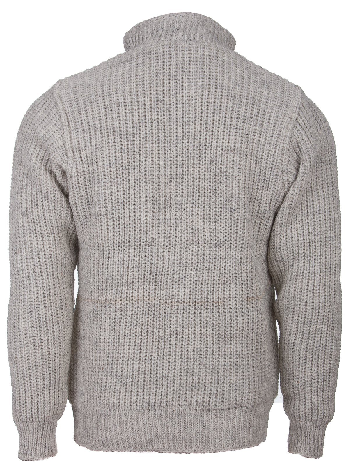 DEPROC Active Gebreid fleecejack Wollen trui met fleece ELKFORD MEN
