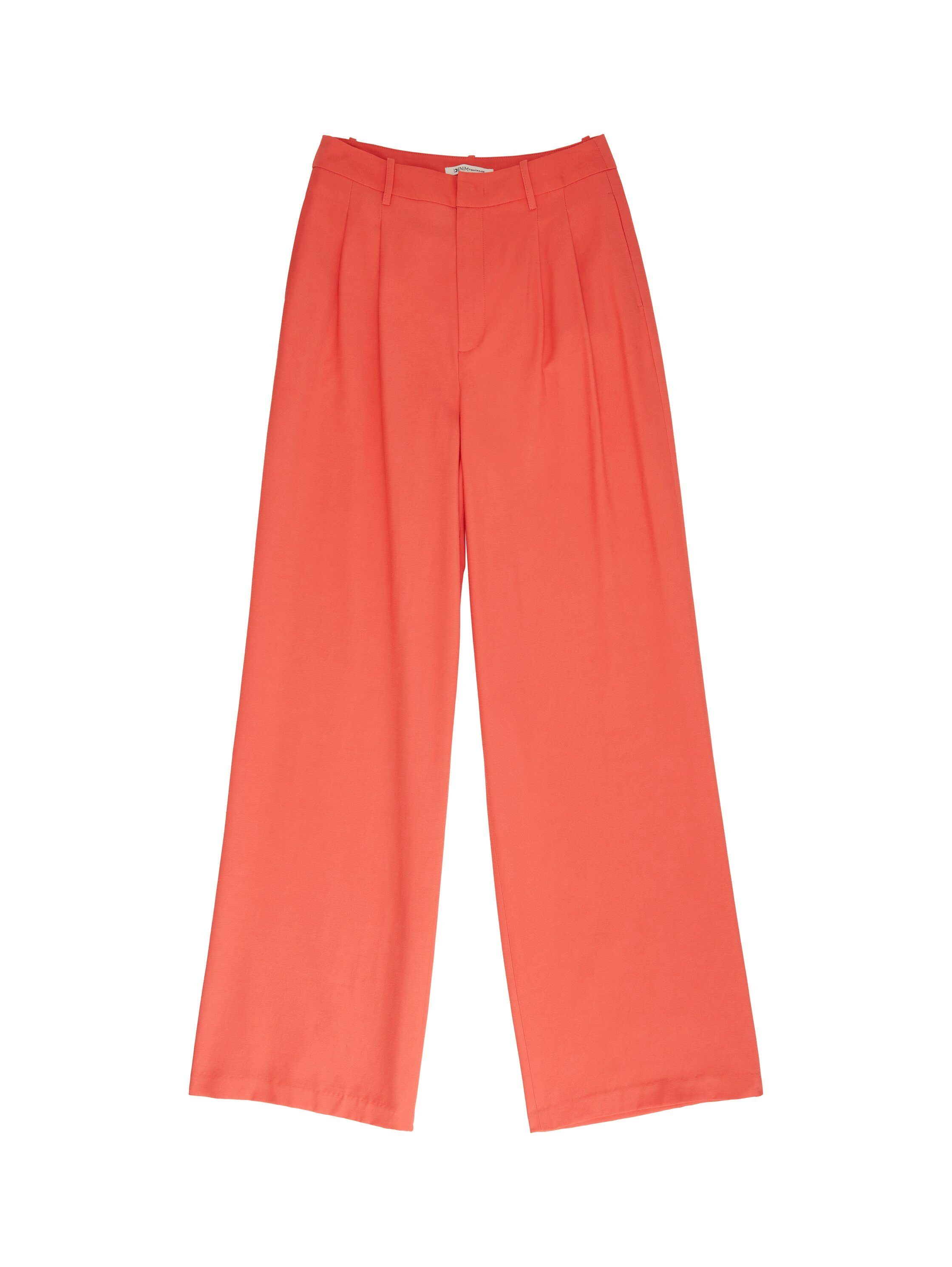 Tom Tailor Denim Geweven broek met wijde pijpen en van viscose