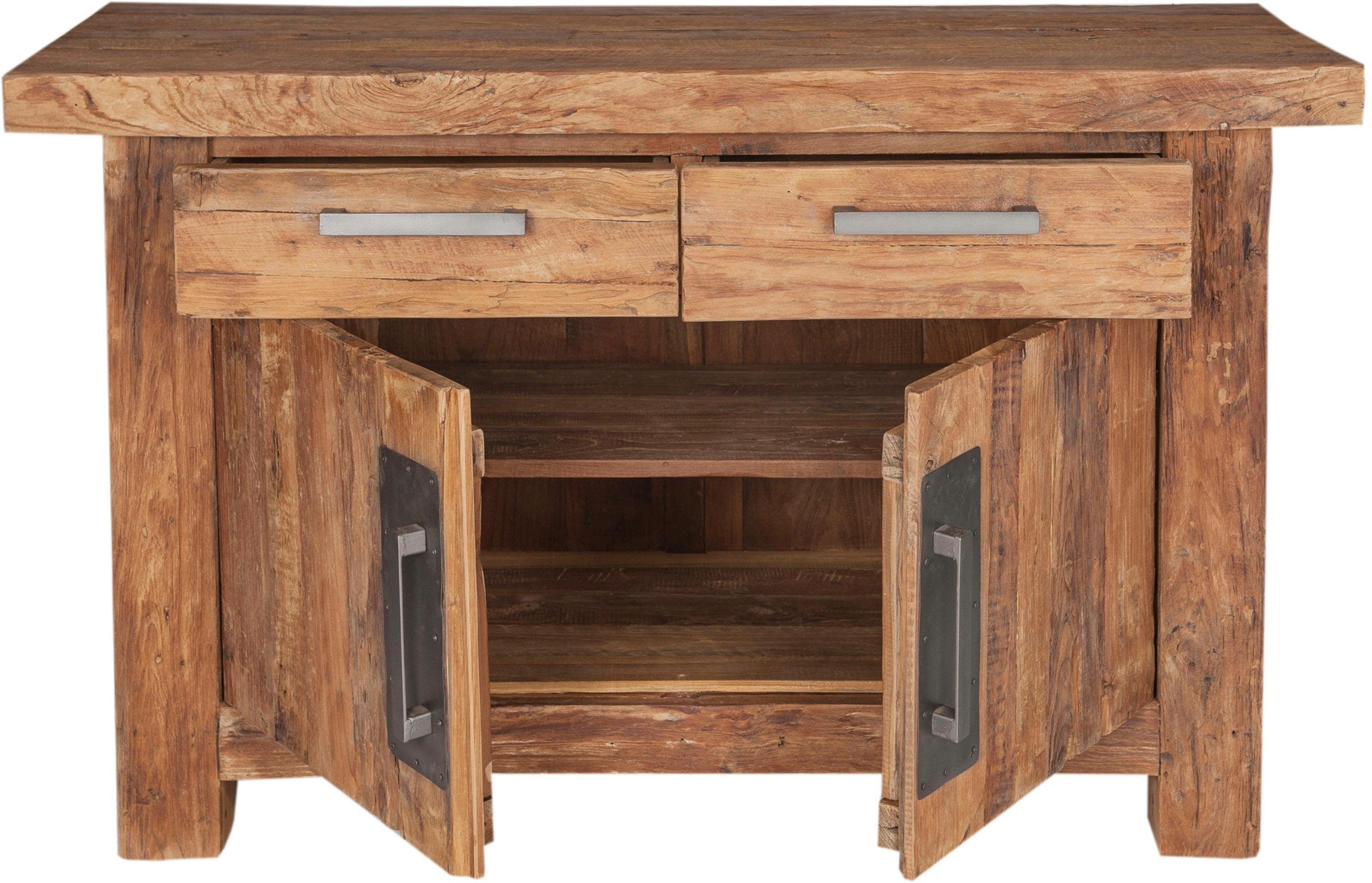 SIT Kast Coral van gerecyclede teak-gebruikt hout, breedte 125 cm