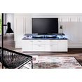 trendteam tv-meubel mood breedte 180 cm (2 stuks) wit