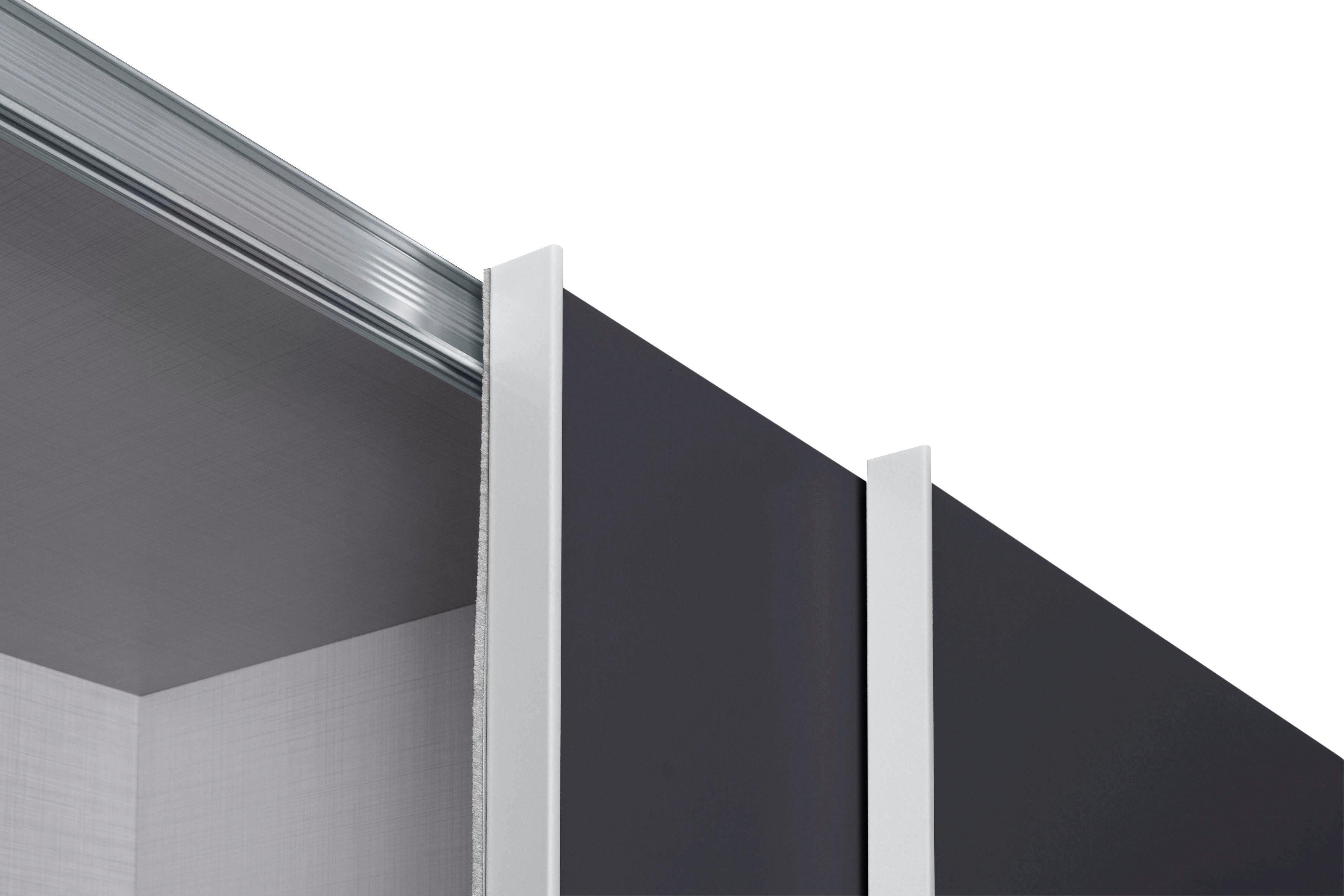 Wimex Zweefdeurkast Bramfeld TOPSELLER Kledingkast met glaselementen en extra planken