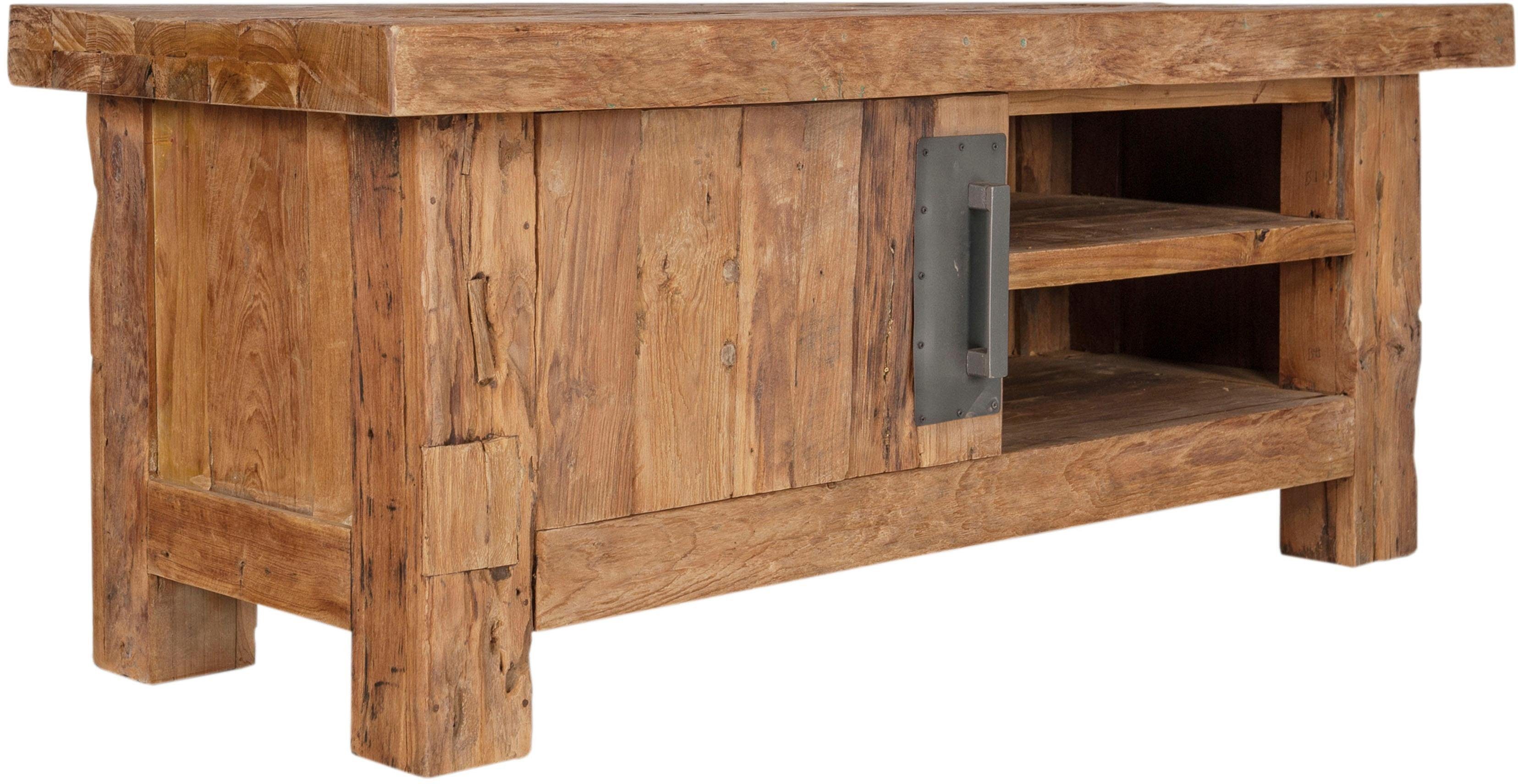 SIT Tv-meubel Coral van gerecyclede teak-gebruikt hout, breedte 130 cm