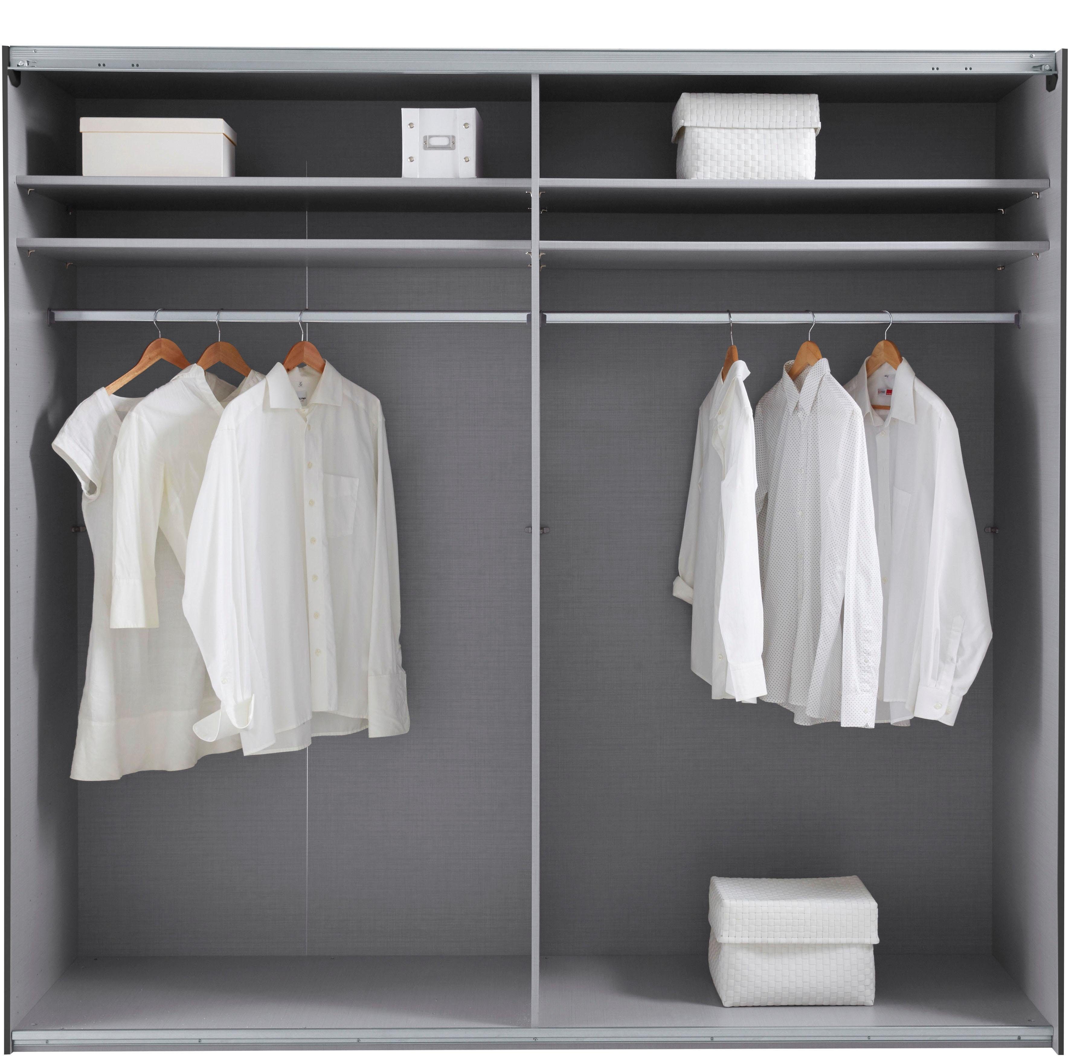 Wimex Zweefdeurkast Bramfeld TOPSELLER Kledingkast met glaselementen en extra planken