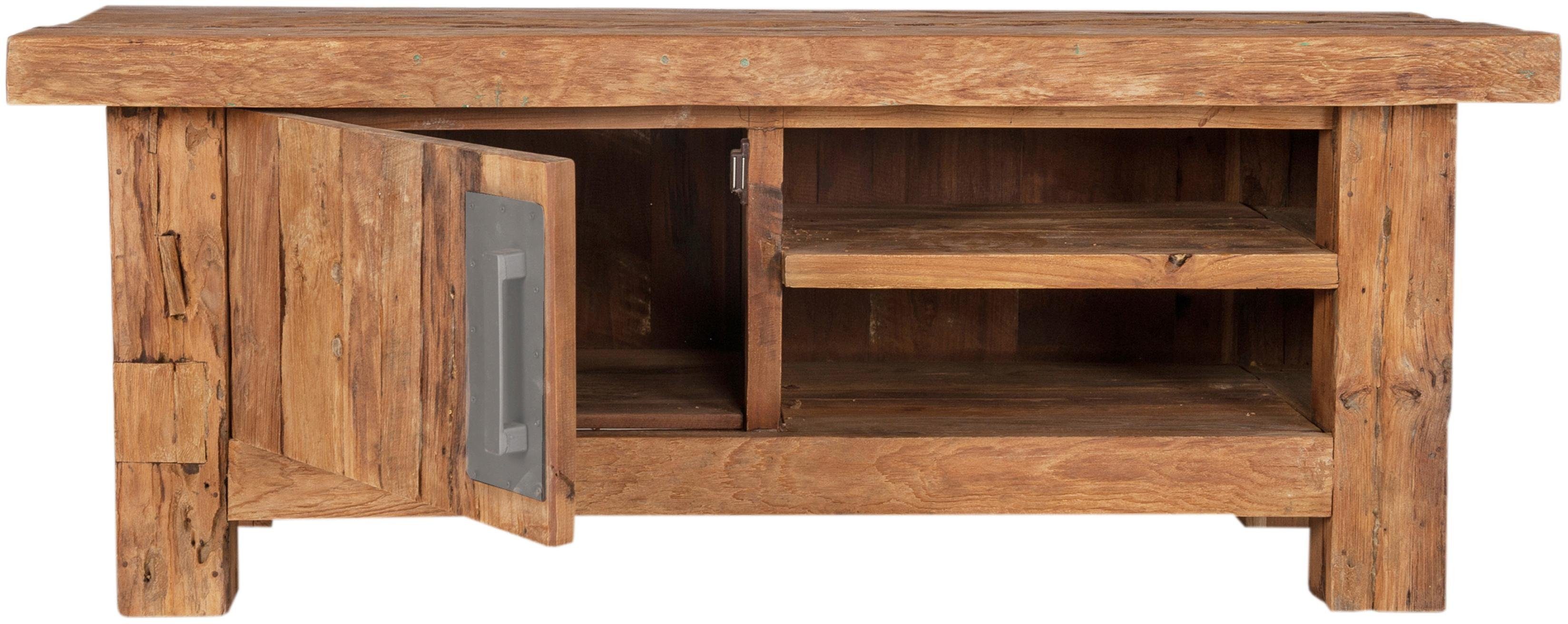 SIT Tv-meubel Coral van gerecyclede teak-gebruikt hout, breedte 130 cm