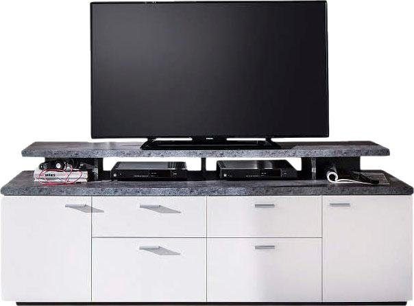 INOSIGN Tv-meubel Messina Lowboard met TV-opzetstuk - Voor televisies tot 60 inch (1 stuk)