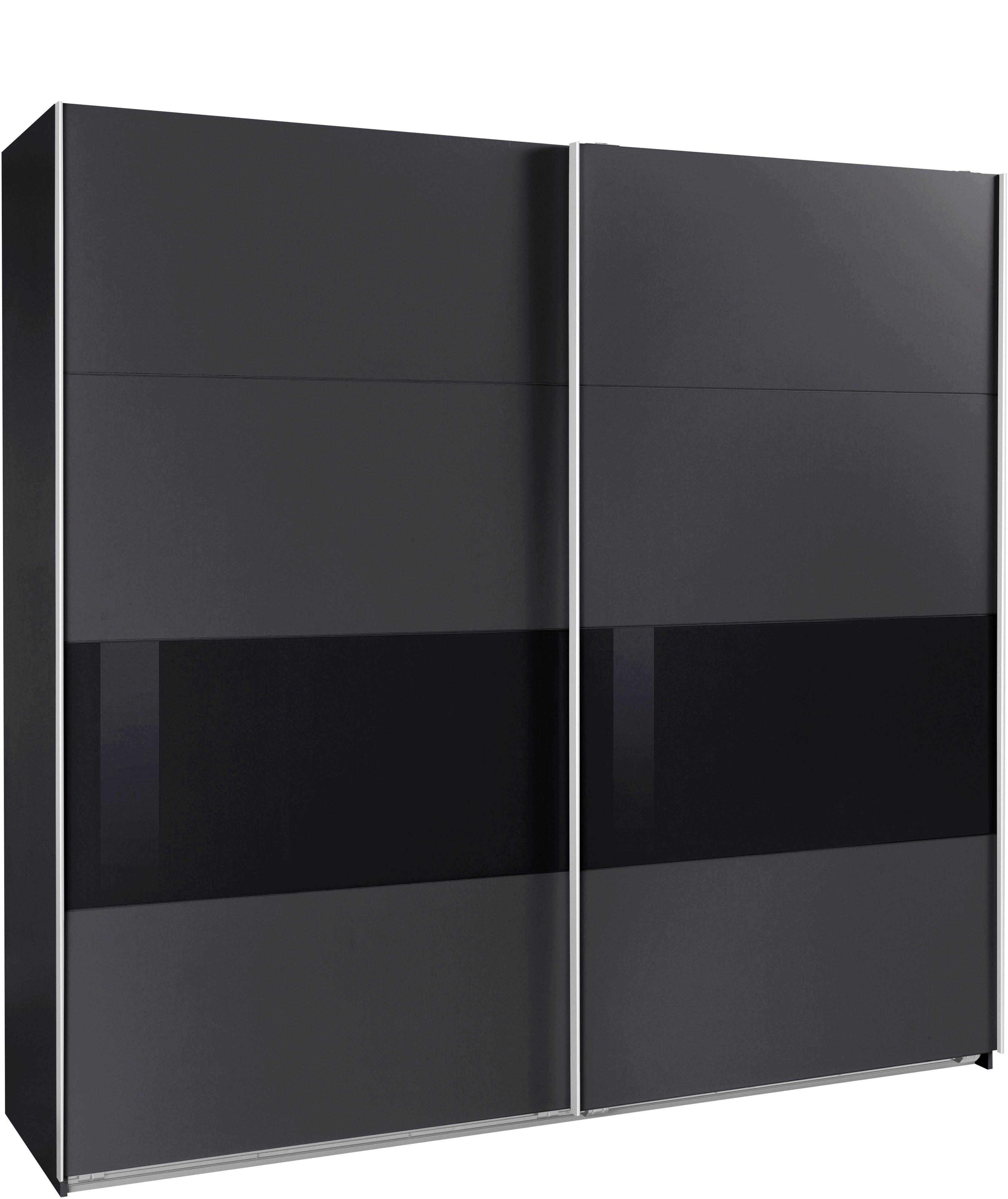 Wimex Zweefdeurkast Bramfeld TOPSELLER Kledingkast met glaselementen en extra planken