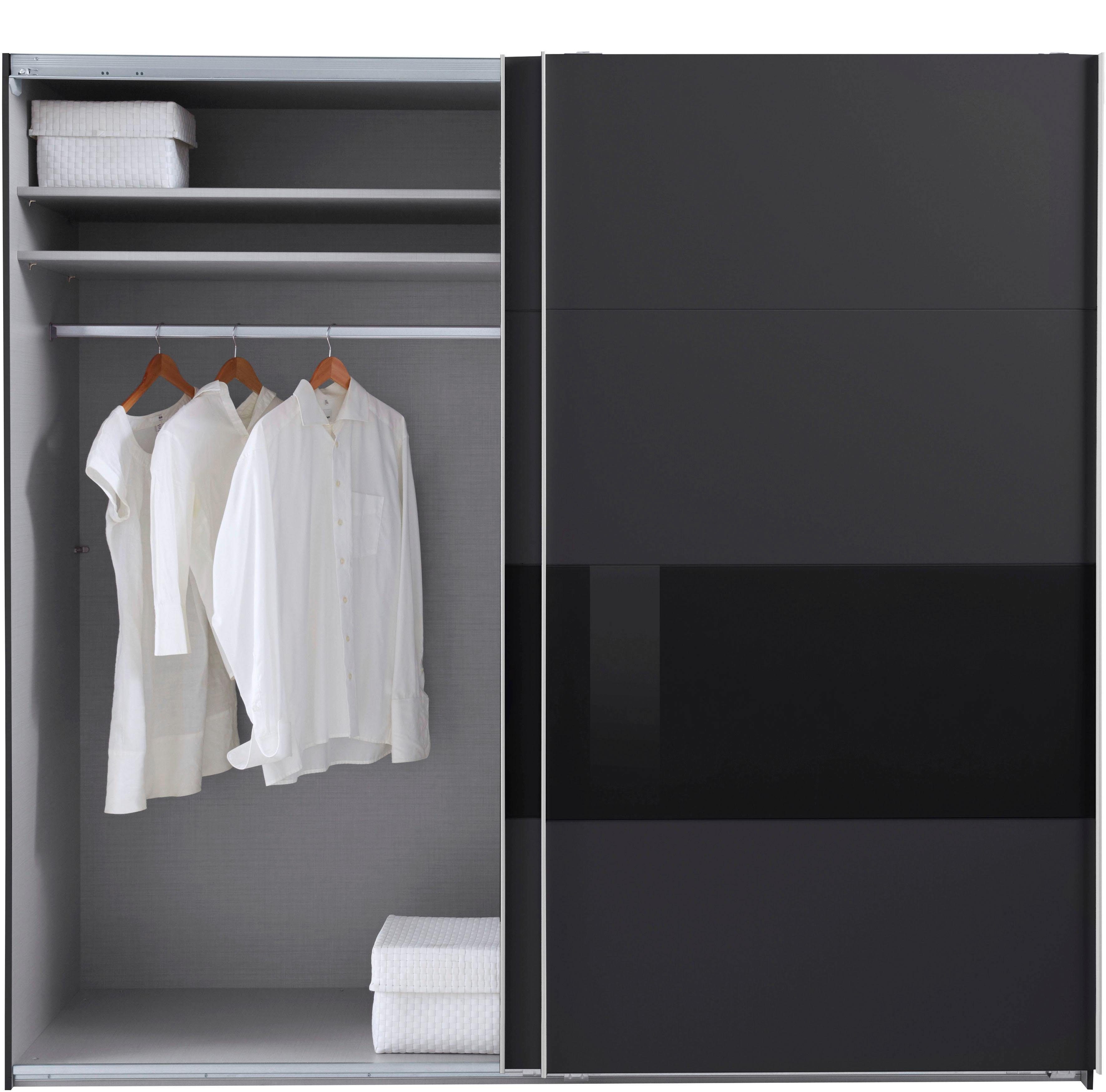 Wimex Zweefdeurkast Bramfeld TOPSELLER Kledingkast met glaselementen en extra planken