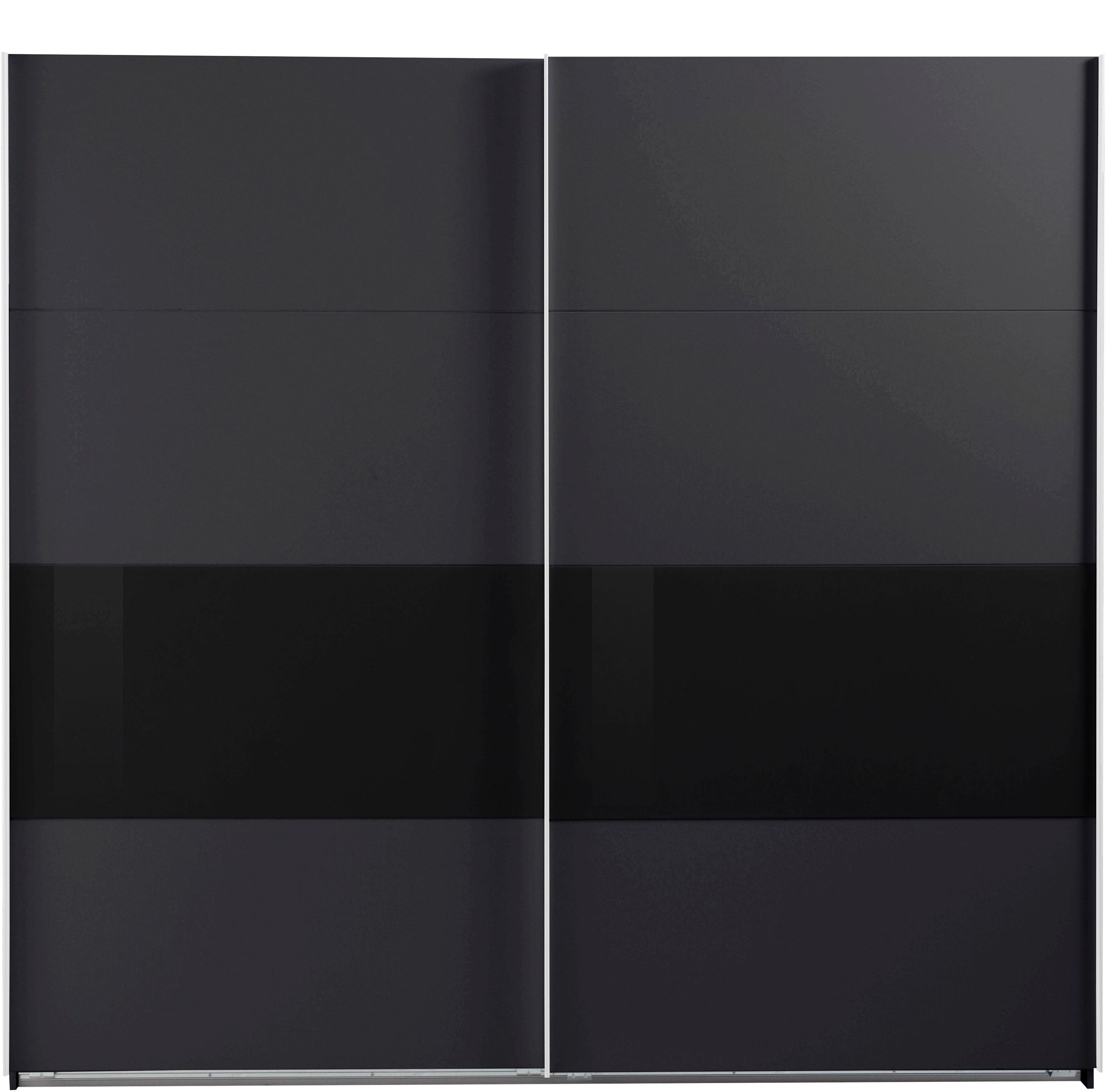 Wimex Zweefdeurkast Bramfeld TOPSELLER Kledingkast met glaselementen en extra planken