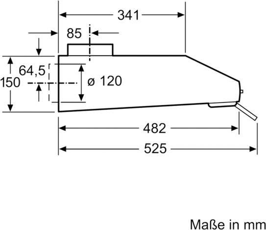 NEFF Onderbouwkap D60LAA0N1 60 cm breed