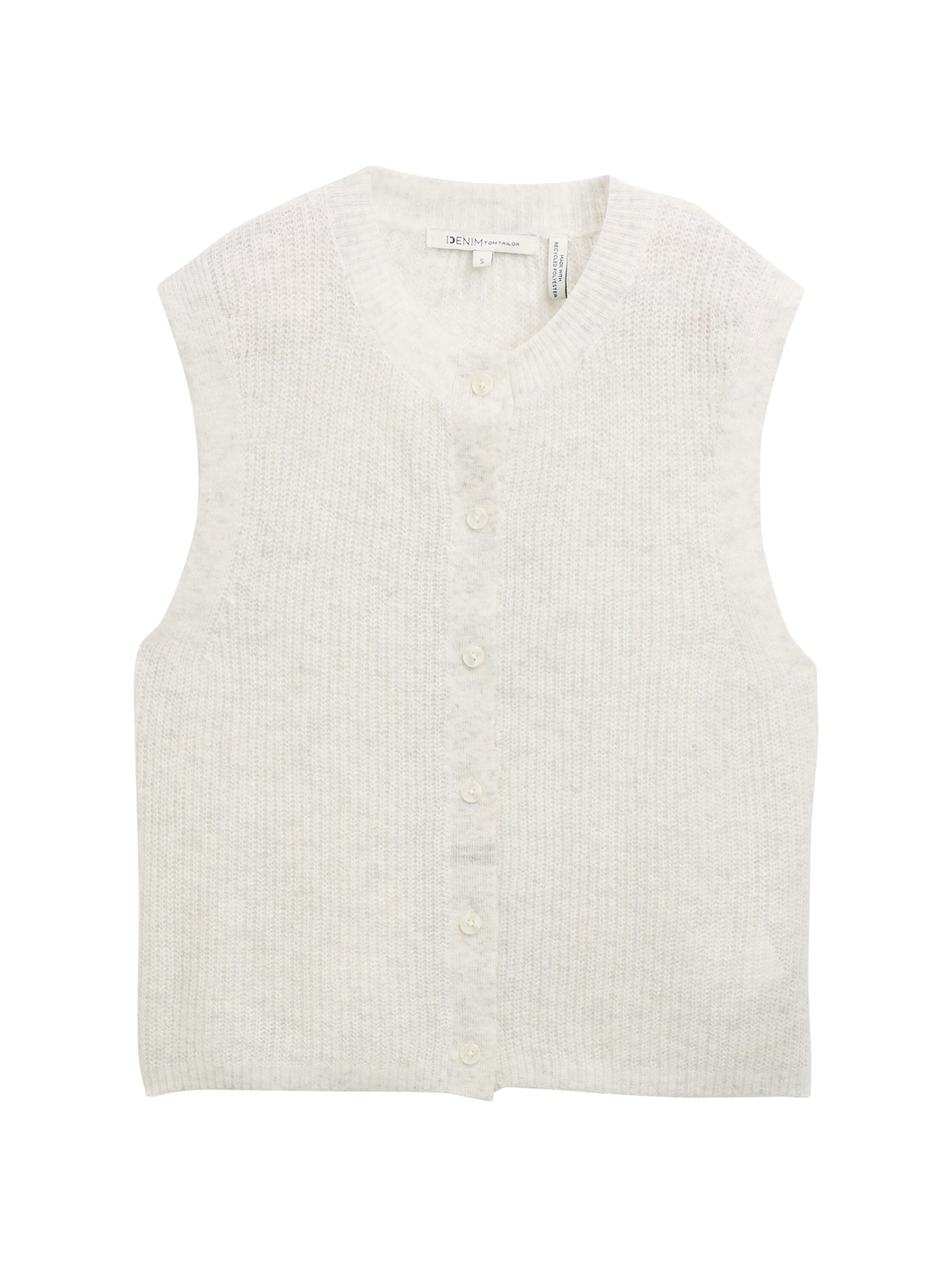 Tom Tailor Denim Vest met knoopsluiting