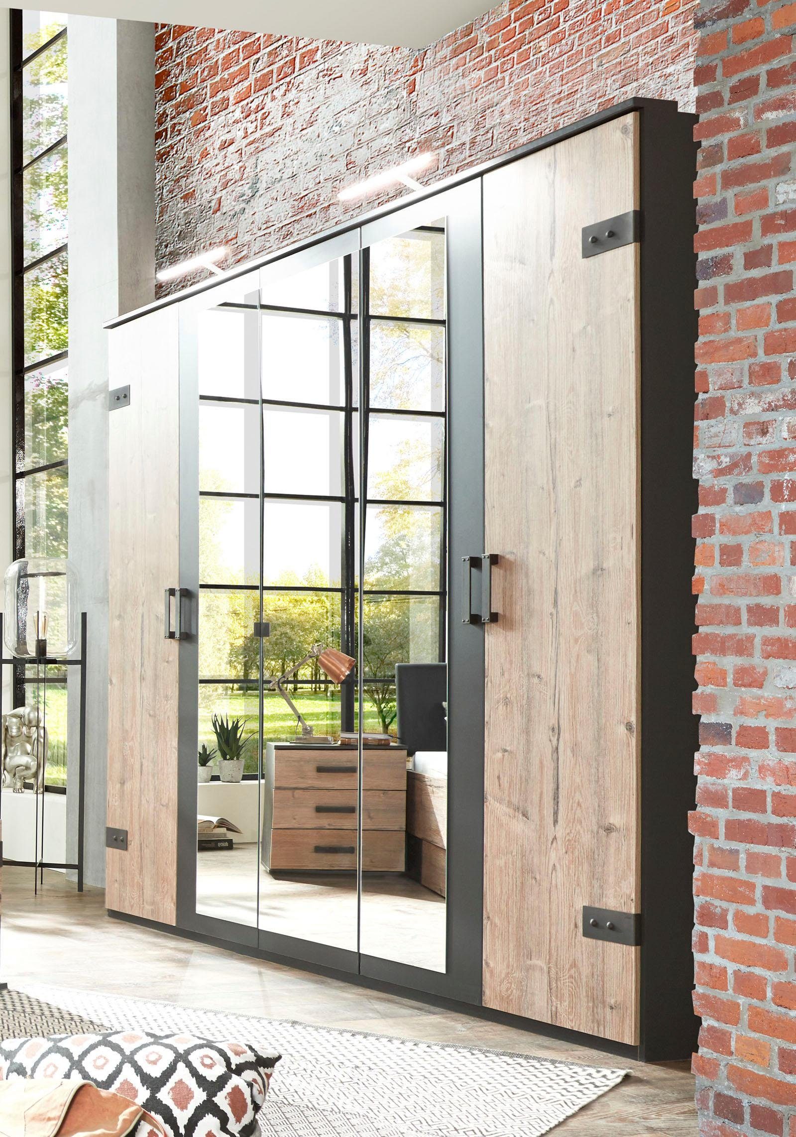 Wimex Kledingkast Stockholm, rustieke uitstraling in industrieel ontwerp, Made in Germany